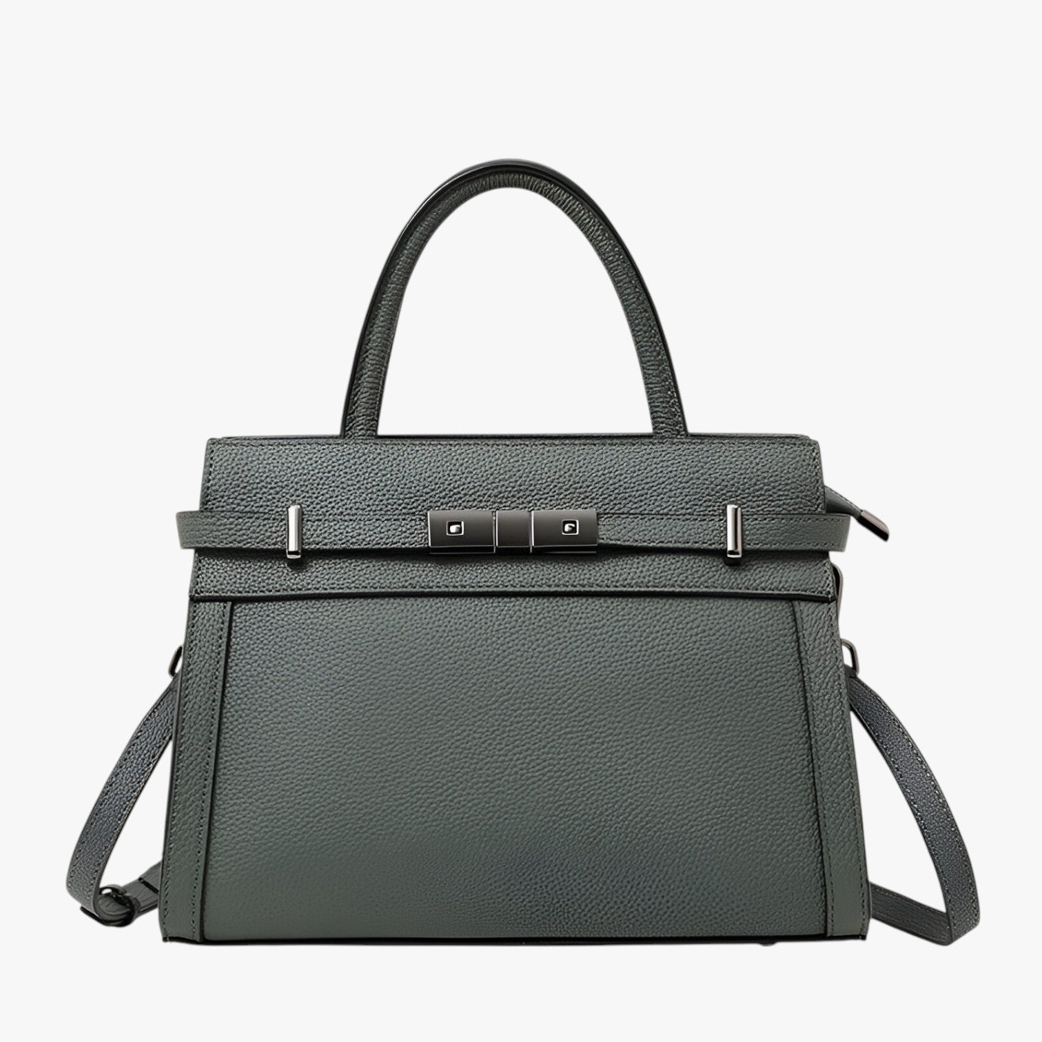 Borsa Tote Donna in Vera Pelle Nera - Grande e Spaziosa per Lavoro e Viaggio - Verde (20cm< Lunghezza Max <30cm) - Bags borsa borsa tote bovina donna handbags pelle tote vera women bags Women's handbags - Concept Palermo