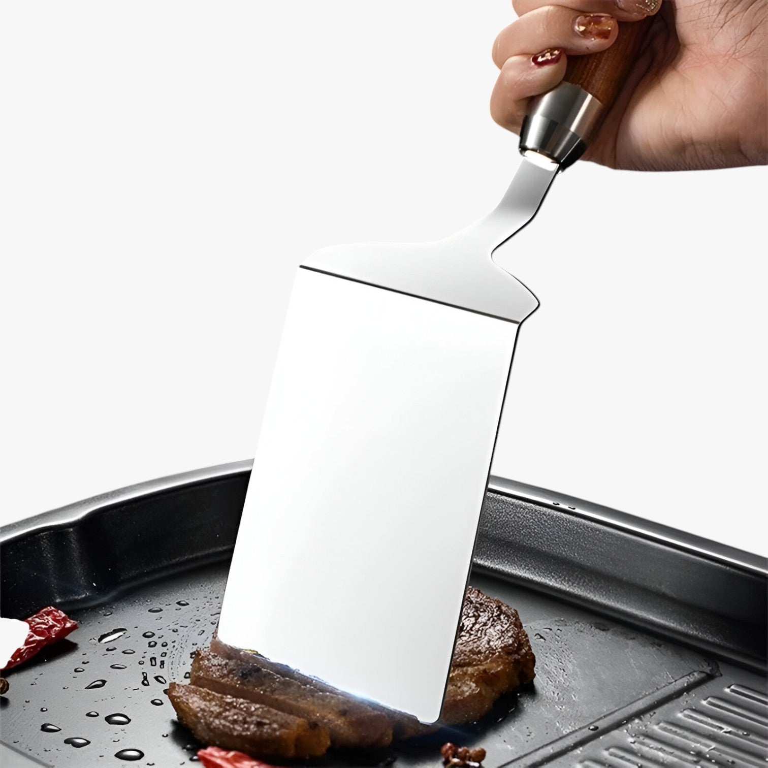 Spatola per barbecue resistente con manico in legno - - barbecue Kitchen kitchen & dining kitchen tools legno manico resistente spatola spatola barbecue - Concept Palermo