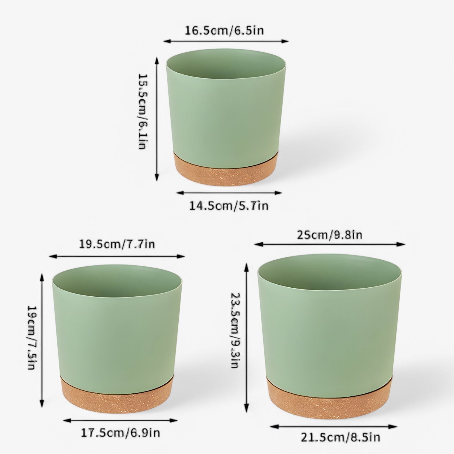 Vaso di fiori in plastica - con drenaggio per una crescita sana - - crescita drenaggio fiori Garden Garden supplies Home & Garden plastica sana vaso vaso fiori - Concept Palermo