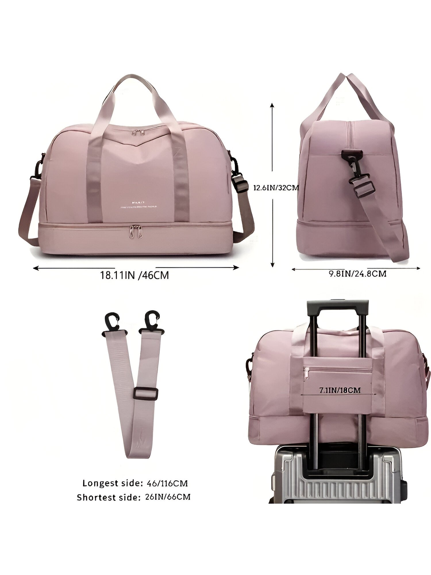 Borsa da viaggio espandibile per sport e weekend - - bag bags borsa borsa viaggio espandibile Gift Gifts for women Handbag sport viaggio weekend women womens fashion - Concept Palermo
