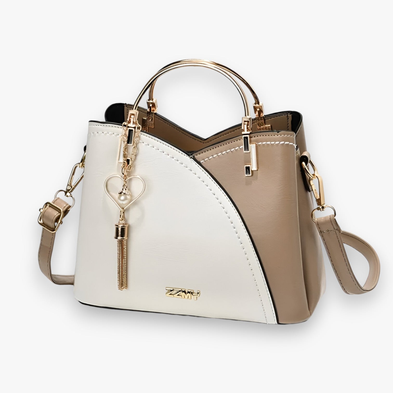 Borsa a Tracolla Donna in Vera Pelle Italiana, Elegante e Versatile, Colori Moda - Khaki - alla bag bags borsa borsa tracolla colori donna Gift Gifts for women moda pelle Shoulder Bags women womens fashion - Concept Palermo