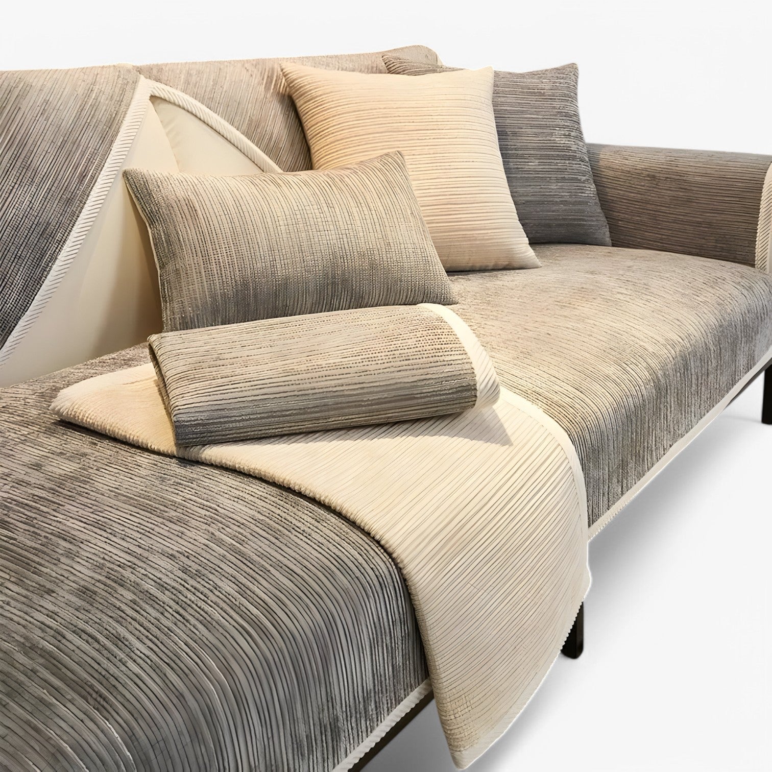 Copertura per Divano in Chenille Rigata – Protegge e Abbellisce il Tuo Divano - - abbellisce chenille copertura copertura divano divano Home Home & Garden protegge rigata - Concept Palermo