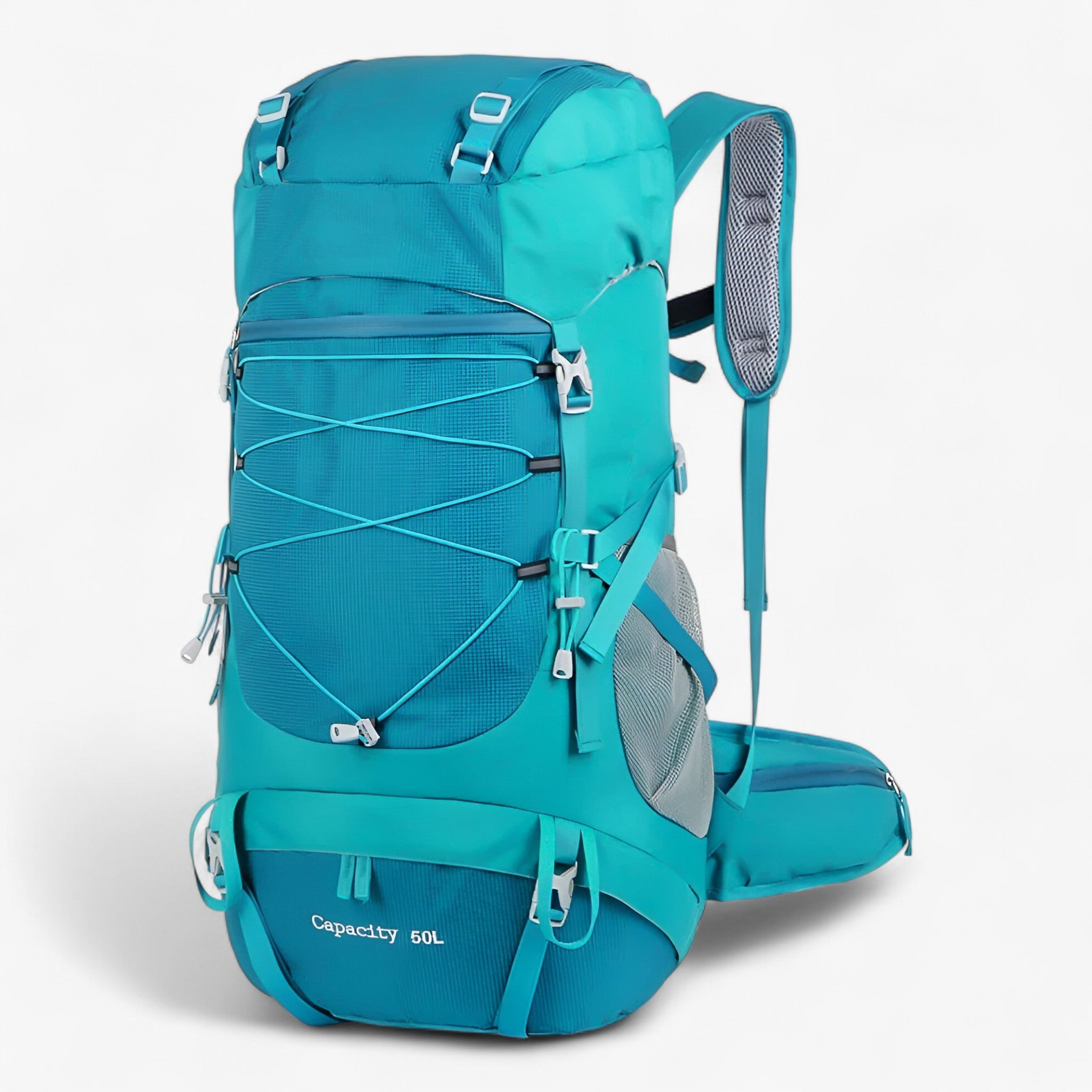 Zaino da trekking 50L in nylon impermeabile per viaggi avventurosi - Blu profondo - 50L backpacks avventurosi Backpacks bags hiking backpacks impermeabile nylon trekking viaggi zaino zaino trekking - Concept Palermo