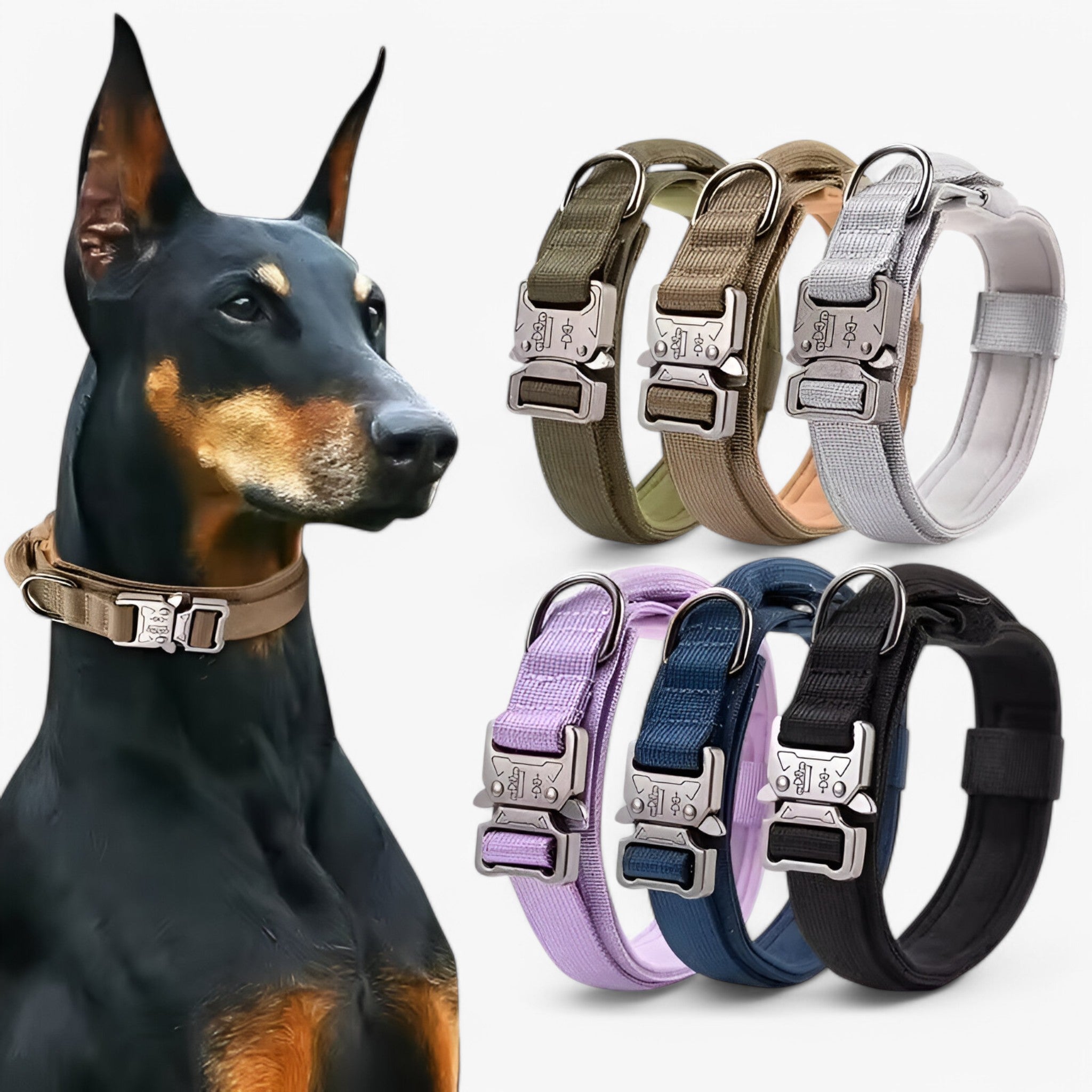 Set di collari tattici durevoli per cani Uomo - - cani collari collari tattici dog collar durevoli pets & supplies tattici uomo - Concept Palermo
