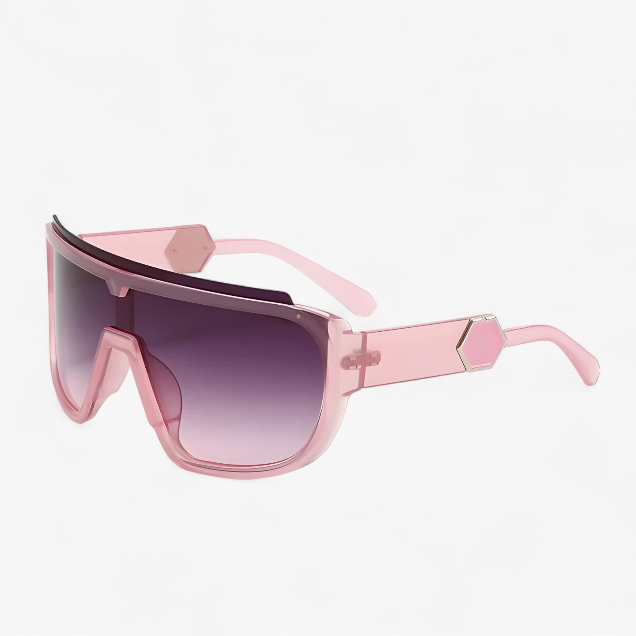 Occhiali da sole oversize monoblocco avvolgenti Uomo - Rosa lucido - avvolgenti Fashion Sunglasses men sunglasses polarized mens sunglasses monoblocco occhiali occhiali sole oversize Polarized man sunglasses sole sunglasses sunglasses polarized men uomo - Concept Palermo