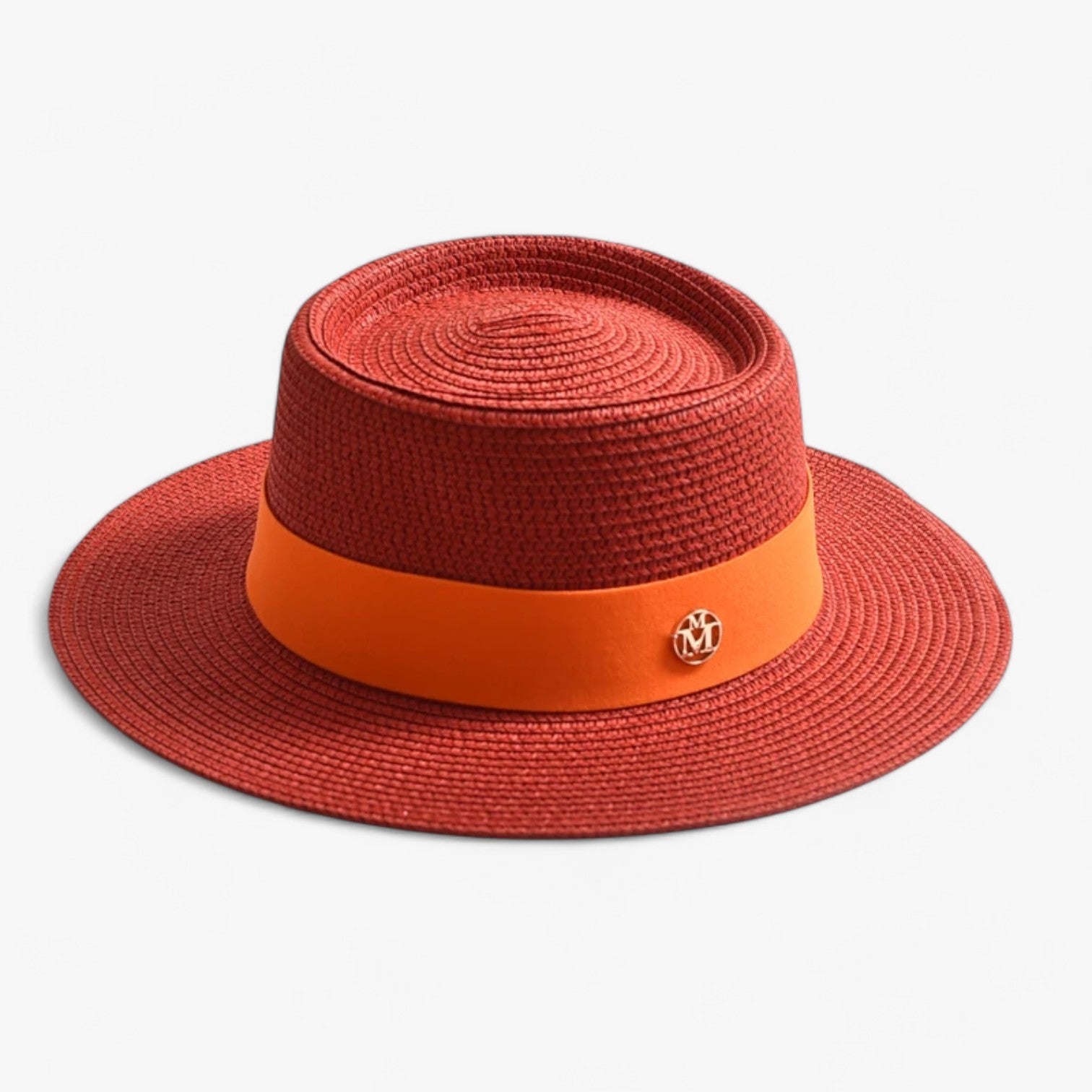 Cappello di paglia - Stile, leggero e adatto ai viaggi - Rood 56-58CM - adatto bucket hats cappello cappello paglia hat Hat for girls leggero paglia stile viaggi women hat women's hat - Concept Palermo
