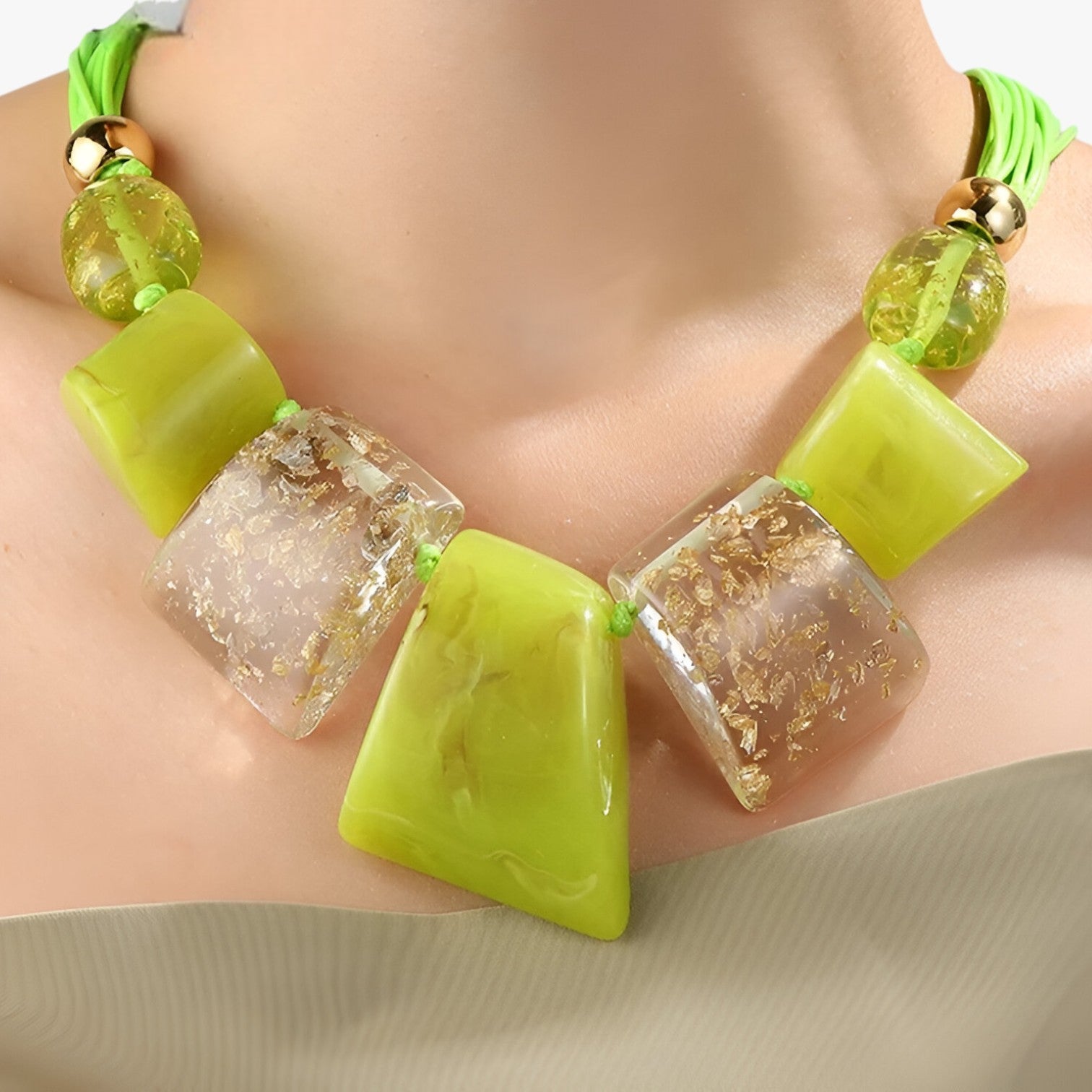 Collana di perle spesse vivaci – dichiarazione di colore e stile Lana Donna - - collana collana perle colore dichiarazione donna elegant womens necklaces jewelry lana Necklace Necklaces for Women perle - Concept Palermo
