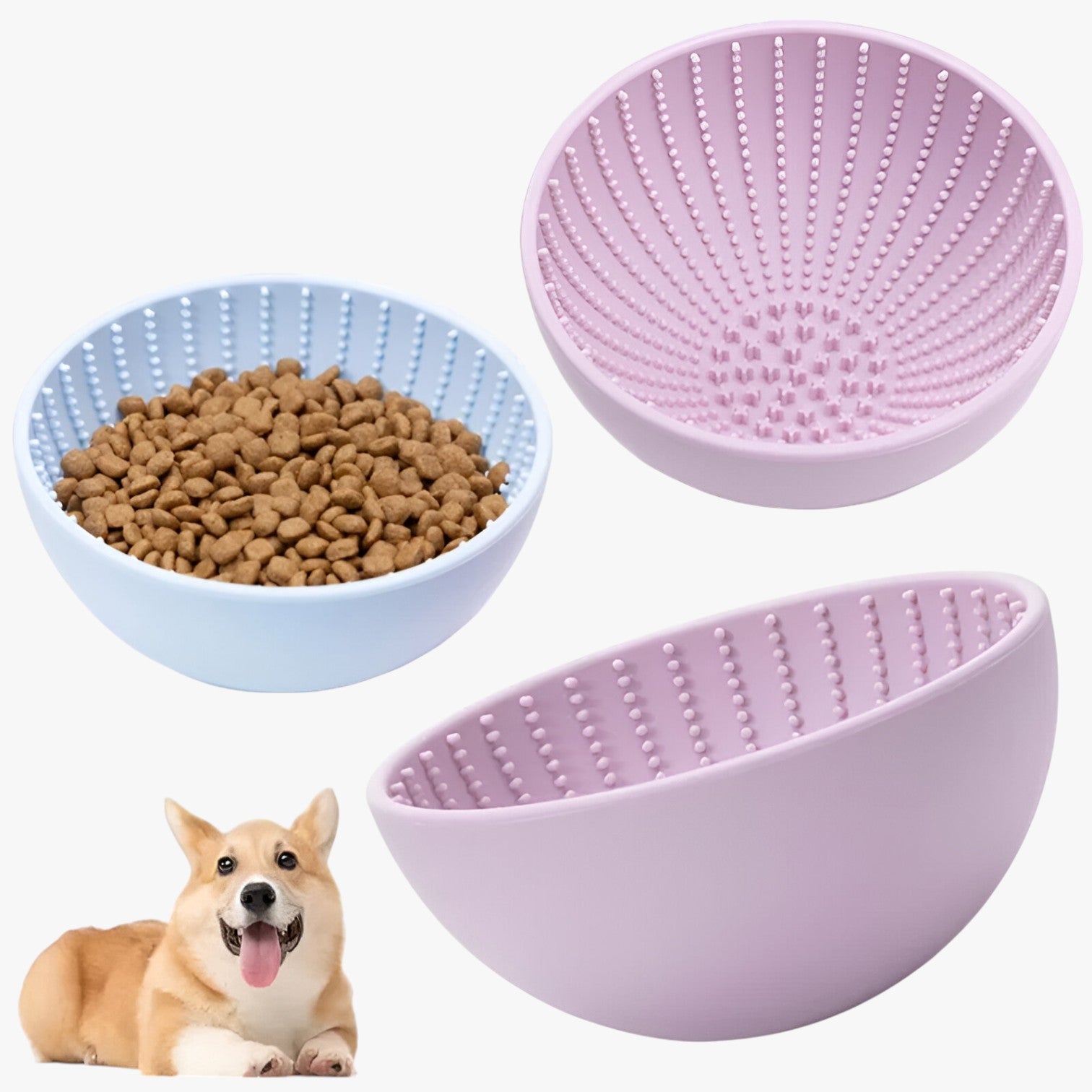 Ciotola lenta in silicone antiscivolo - - antiscivolo ciotola ciotola lenta lenta pet PET SUPPLIES petproduct Pets pets & supplies silicone - Concept Palermo