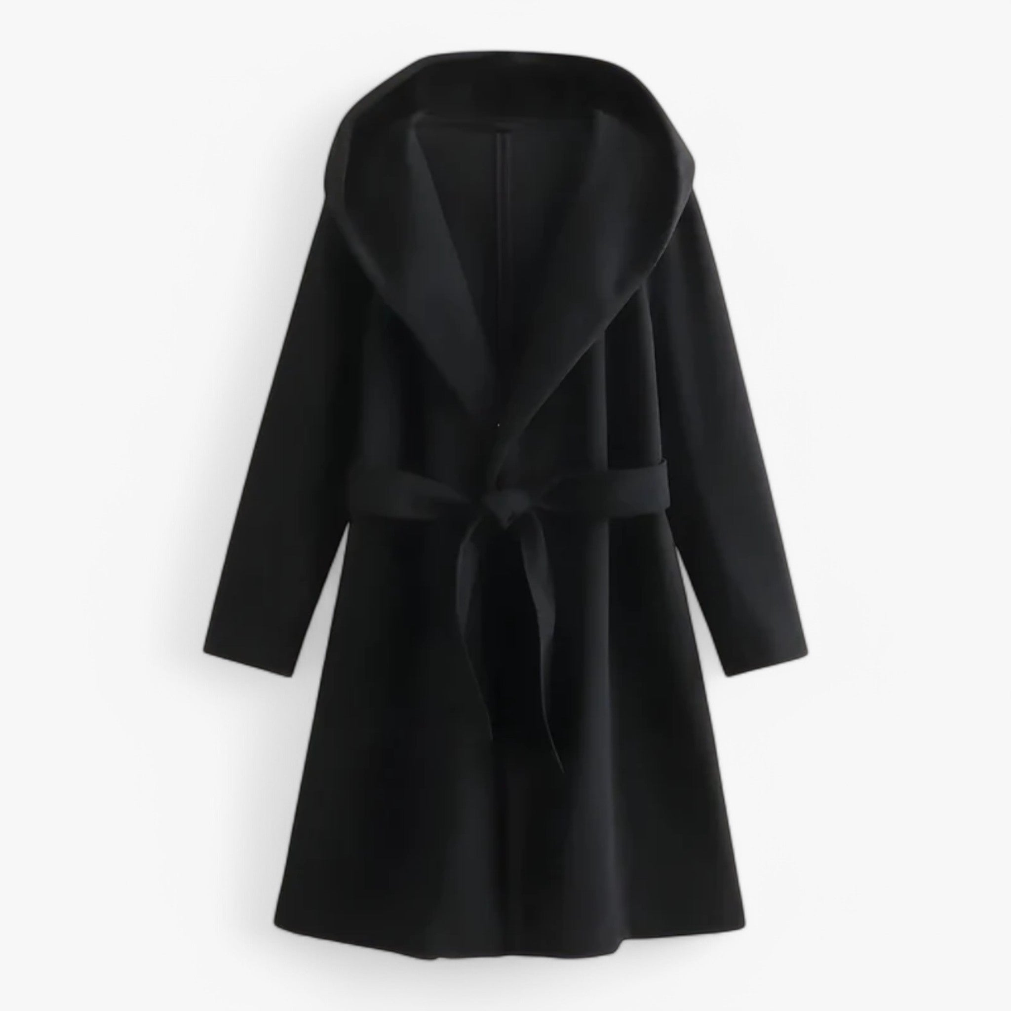 Cappotto con cappuccio - Caldo e alla moda - Nero - alla caldo cappotto cappotto cappuccio cappuccio coats coats for women moda women's coats & jackets - Concept Palermo
