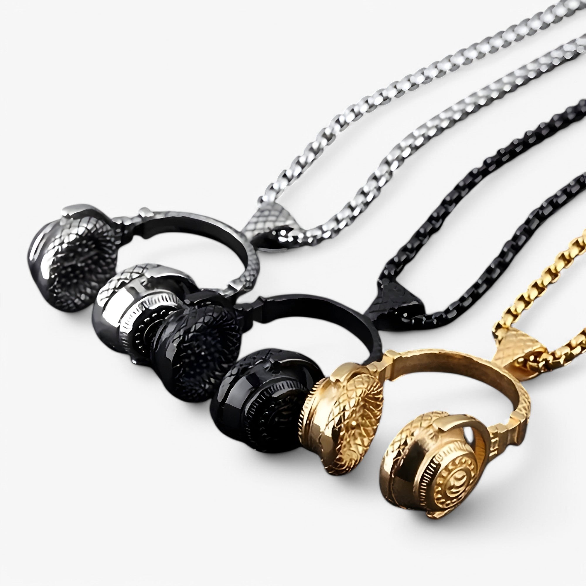 Catena per cuffie punk – Dichiarazione cool e alla moda Lana - - alla catena catena cuffie cool cuffie dichiarazione jewelry lana Necklace necklace for men NECKLACES - Concept Palermo