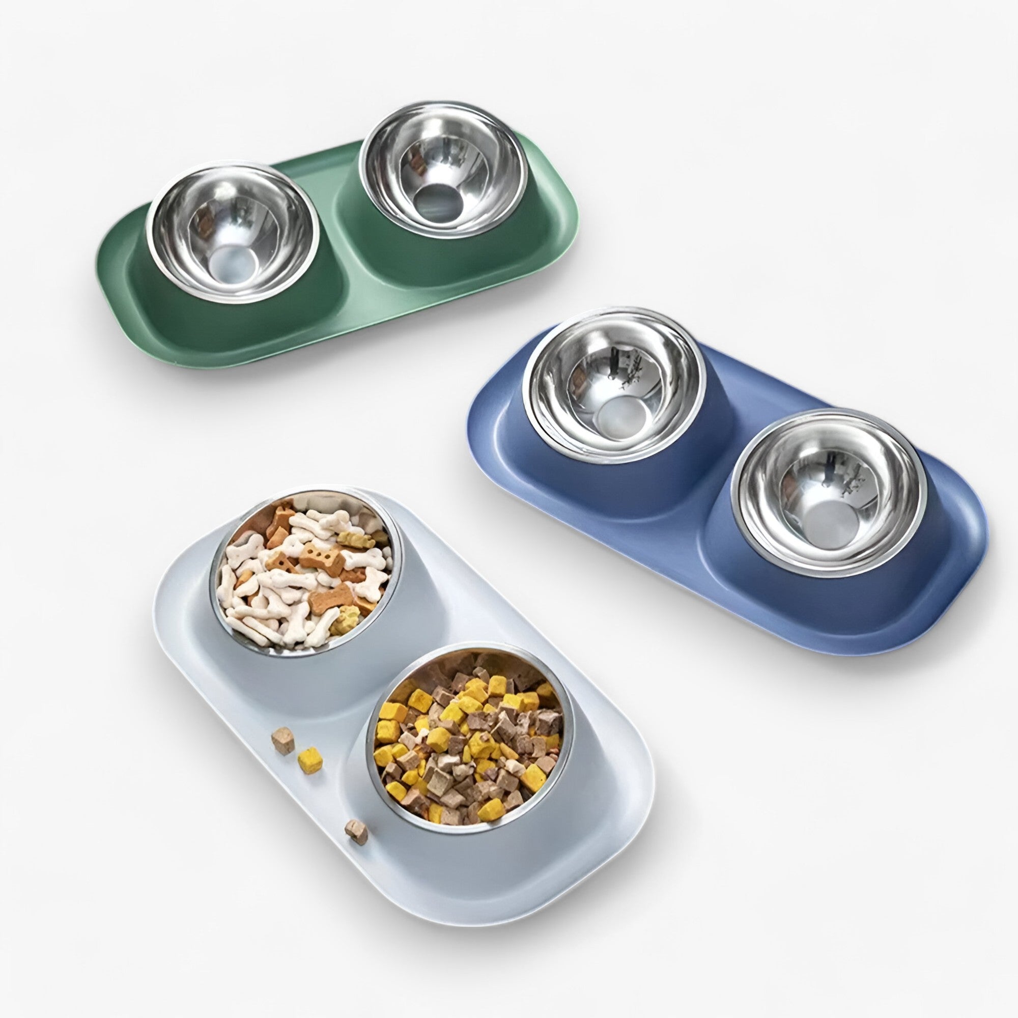 Ciotola Doppia in RVS – Antiscivolo e Amica del Collo Uomo - - amica antiscivolo ciotola ciotola doppia collo doppia pet pet accessories PET SUPPLIES pets & supplies uomo - Concept Palermo
