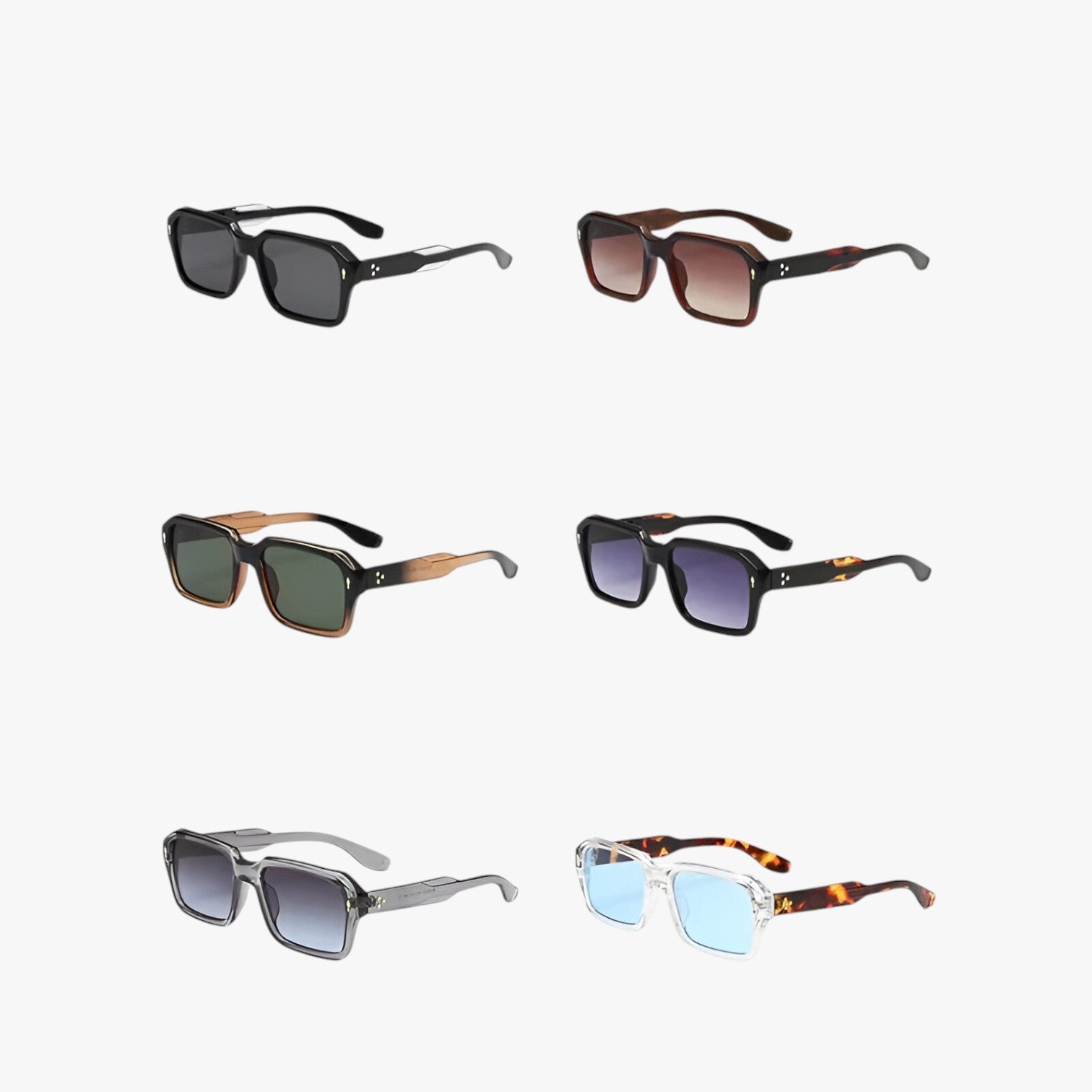 Occhiali da sole rettangolari – Protezione UV400 e design Uomo - - design mens sunglasses occhiali occhiali sole protezione rettangolari sole sunglasses uomo - Concept Palermo