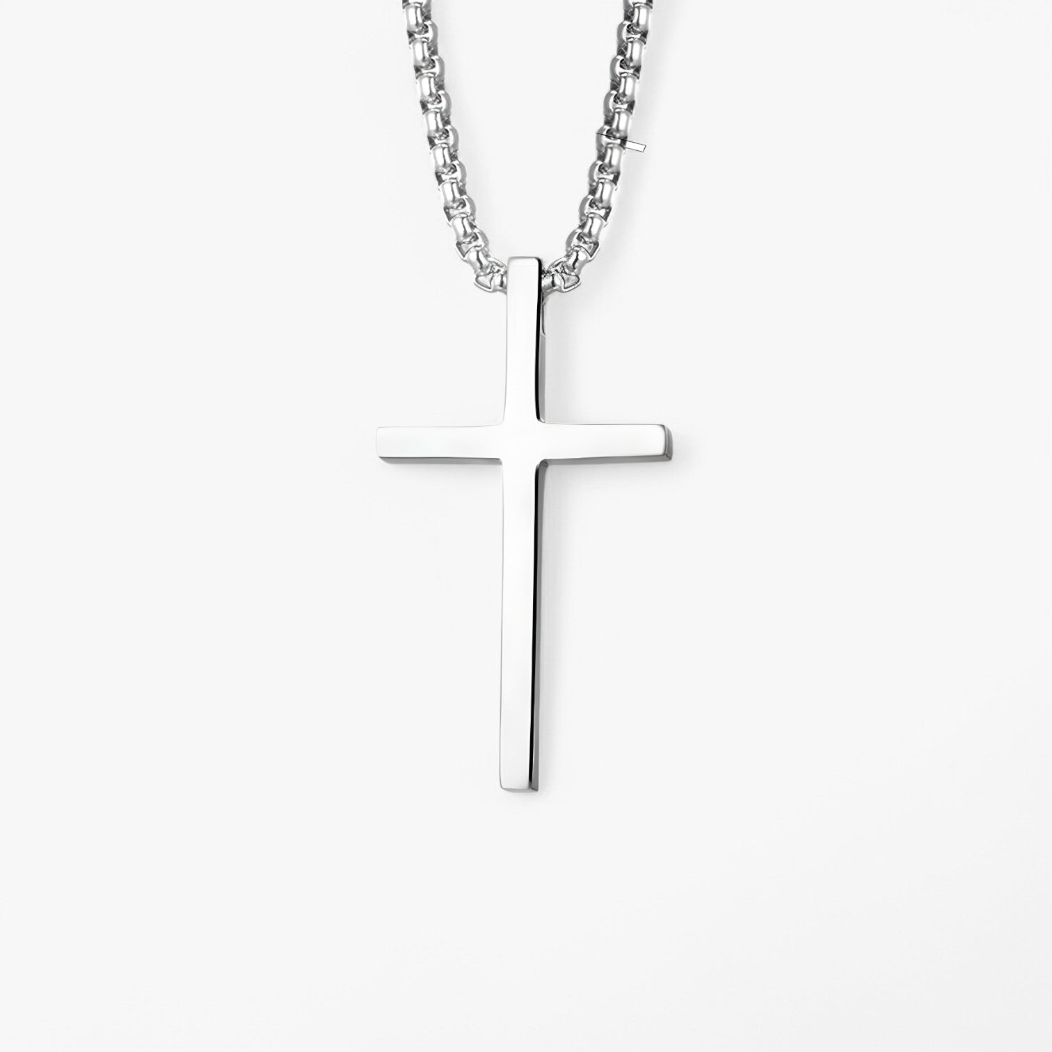 Ciondolo in Croce d'Argento – Cool & Senza Tempo in Acciaio Inossidabile Lana - - acciaio ciondolo ciondolo croce cool croce inossidabile jewelry lana necklace for men NECKLACES Stainless Steel Necklace - Concept Palermo