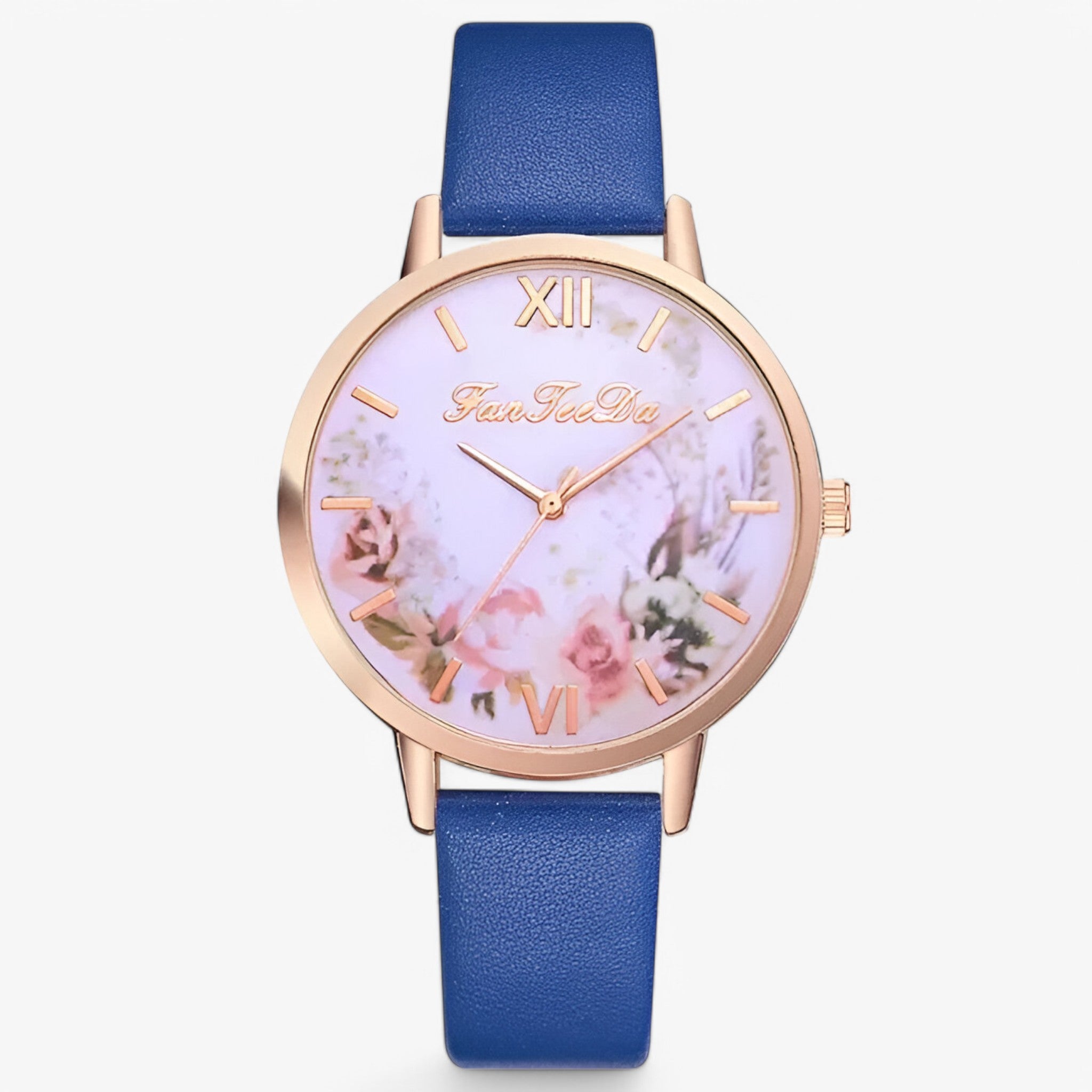 Orologio da donna con cinturino in pelle e design semplice e alla moda - Blu - alla cinturino design donna female watch moda orologio orologio donna pelle watch for women - Concept Palermo