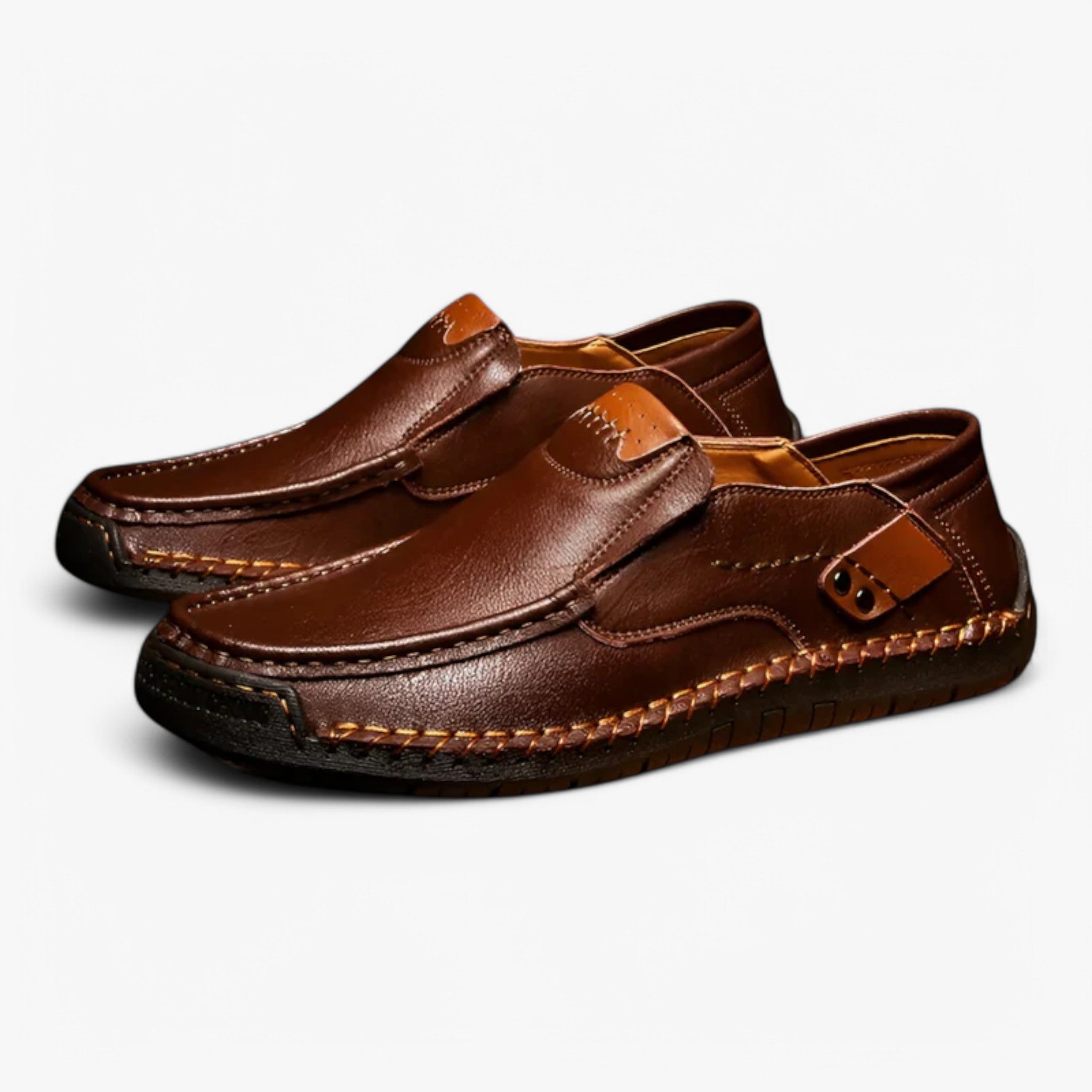 Mocassini Uomo in Vera Pelle Fatti a Mano Artigianali Eleganti - - fatti mano mocassini mocassini pelle pelle schoenen shoes - Concept Palermo