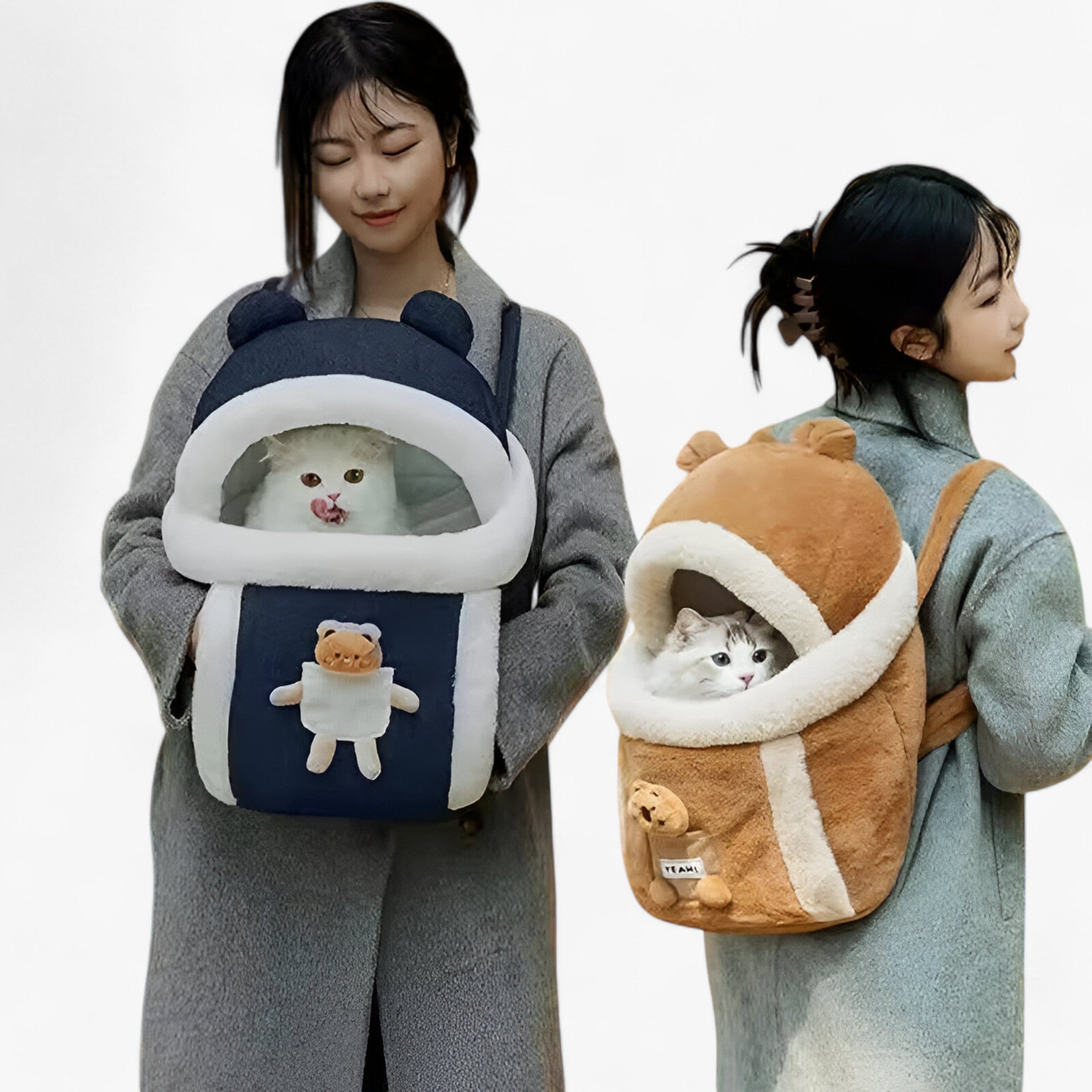 Borsa per gatti in peluche caldo - Comoda e sicura per viaggiare Uomo - - borsa borsa gatti caldo comoda gatti peluche pets & supplies sicura - Concept Palermo