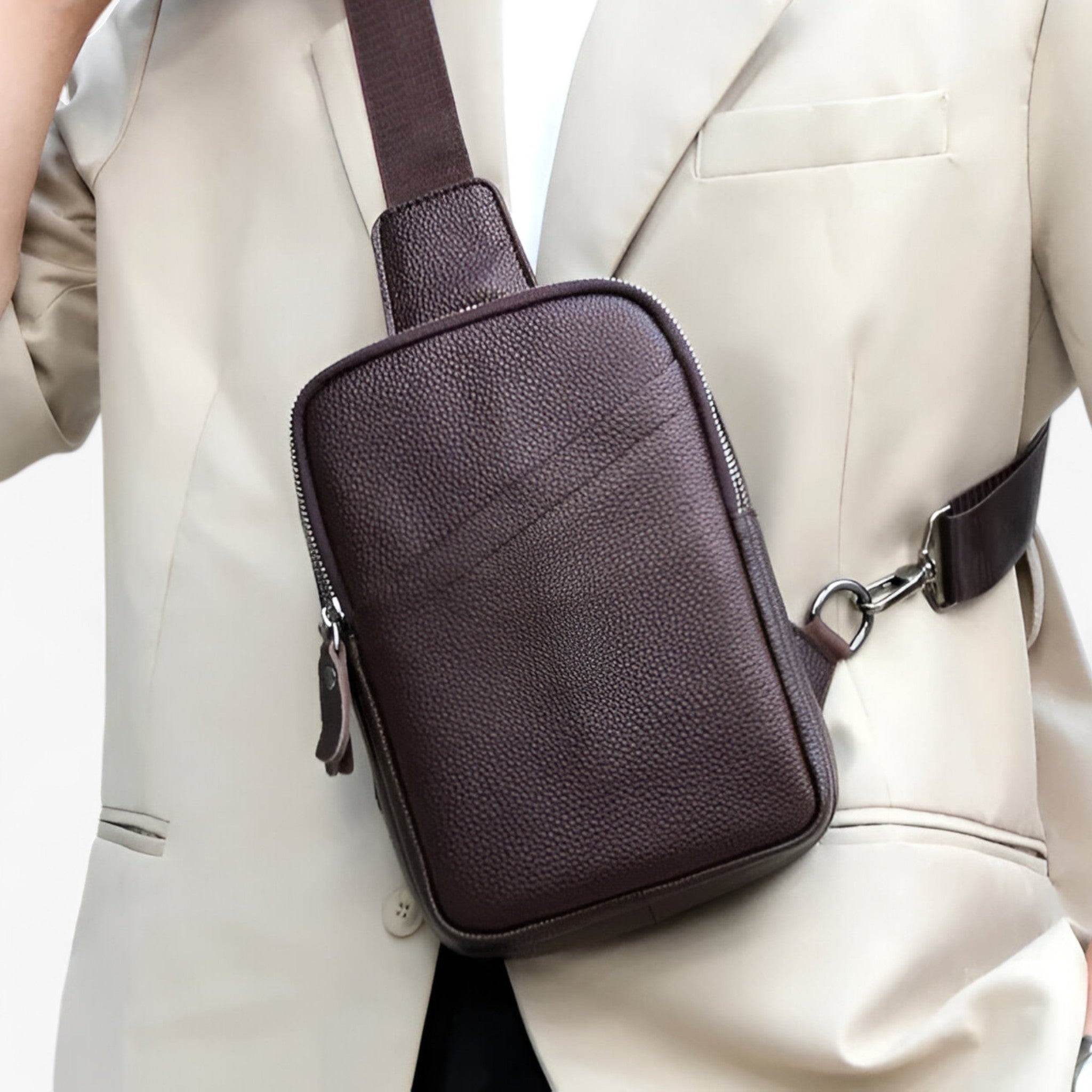 Borsa a Tracolla Ecopelle Nera Elegante e Funzionale - - accessoires bags borsa borsa tracolla ecopelle funzionale nera tassen tracolla - Concept Palermo