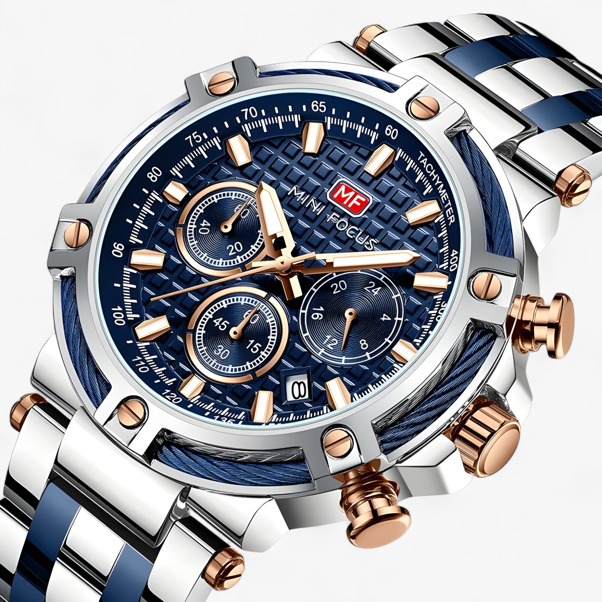 Orologio da Uomo Elegante al Quarzo con Cinturino in Pelle Nera e Cassa in Acciaio Inox - - orologio orologio uomo uomo watches WATCHES FOR MEN - Concept Palermo