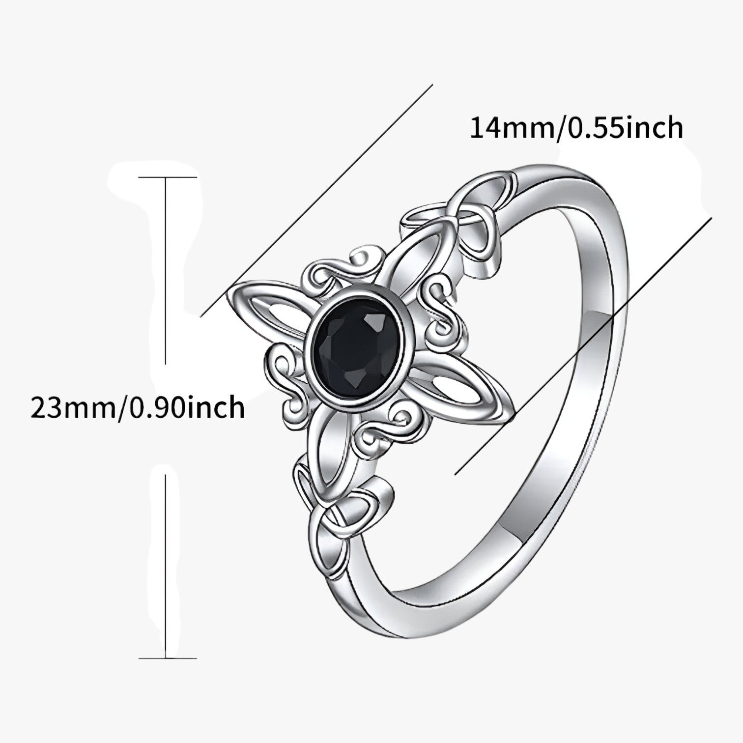 Anello in argento con potere spirituale e dettagli mistici - - anello anello potere dettagli jewelry mistici potere Rings spirituale womens ring - Concept Palermo