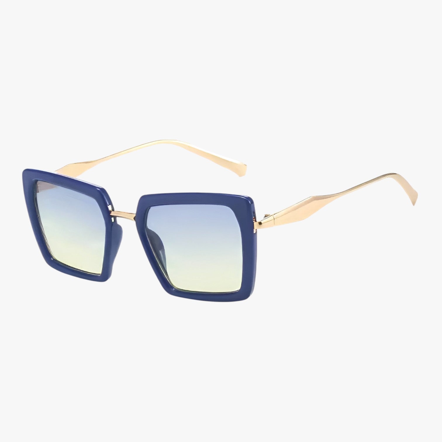 Occhiali da sole vintage quadrati con lenti verde scuro - blu - Fashion Sunglasses lenti occhiali occhiali sole quadrati scuro sole sun glasses sunglasses vintage womens sun glasses - Concept Palermo