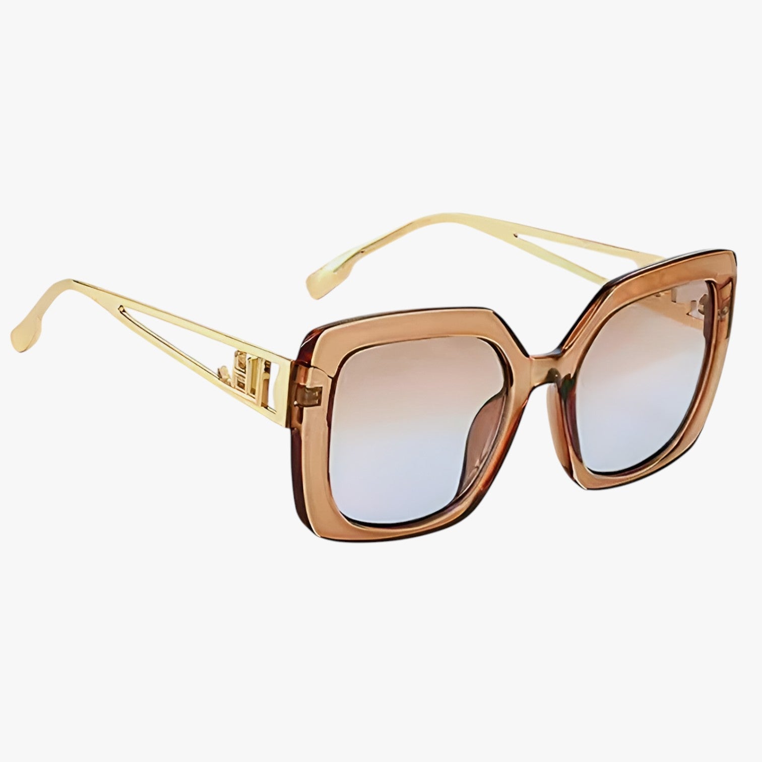 Occhiali da sole vintage con montatura trasparente e lenti a gradiente di lusso - - Cat Eye Sunglasses Fashion Sunglasses gradiente lenti montatura occhiali occhiali sole polarized sunglasses women sole sunglasses trasparente - Concept Palermo
