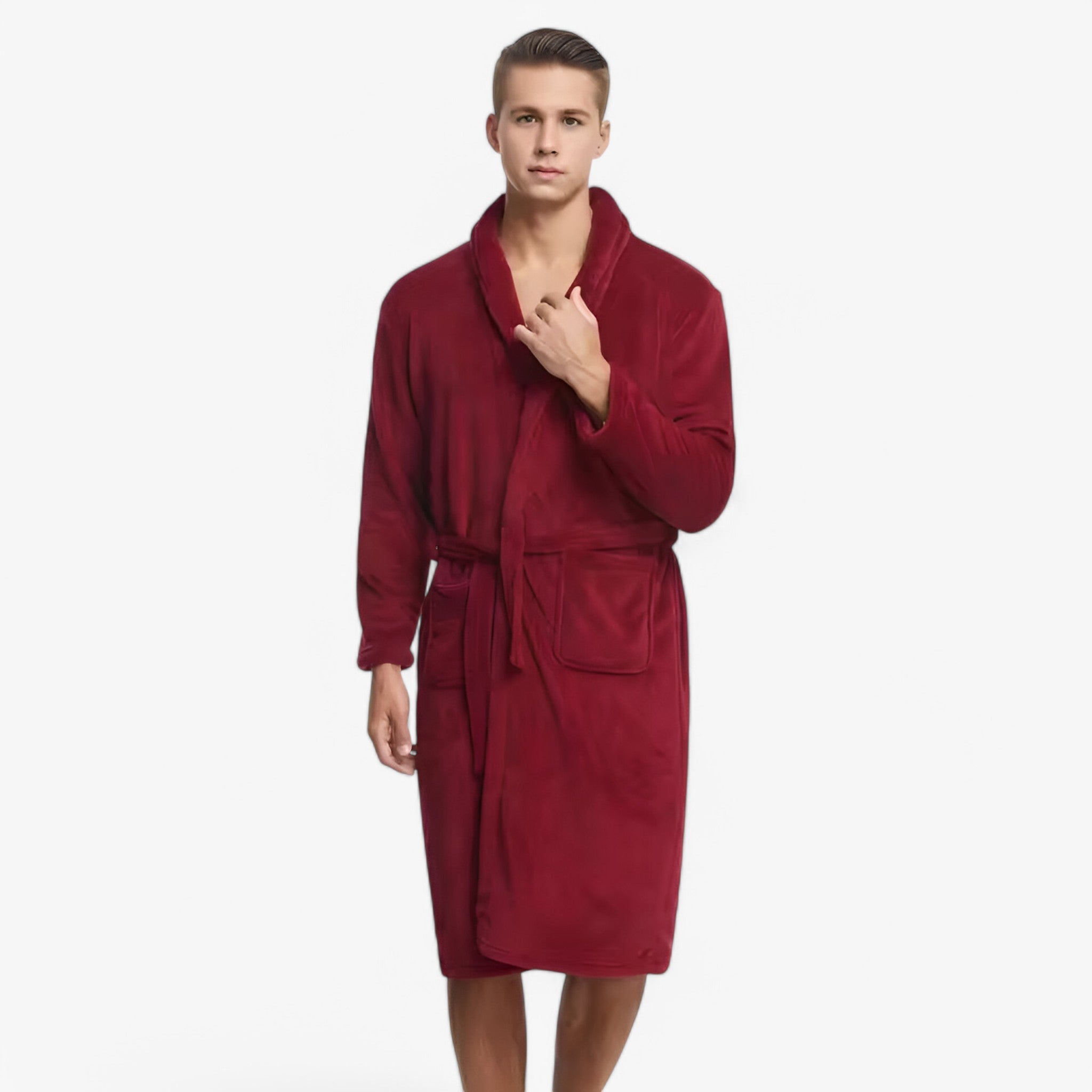 Morbido Pigiamino in Flanella con Tasche Uomo - Rosso Vino Una Taglia Cina - flanella jonas | morbido pigiamino in flanella con tasche- € pigiamino pigiamino flanella tasche uomo - Concept Palermo