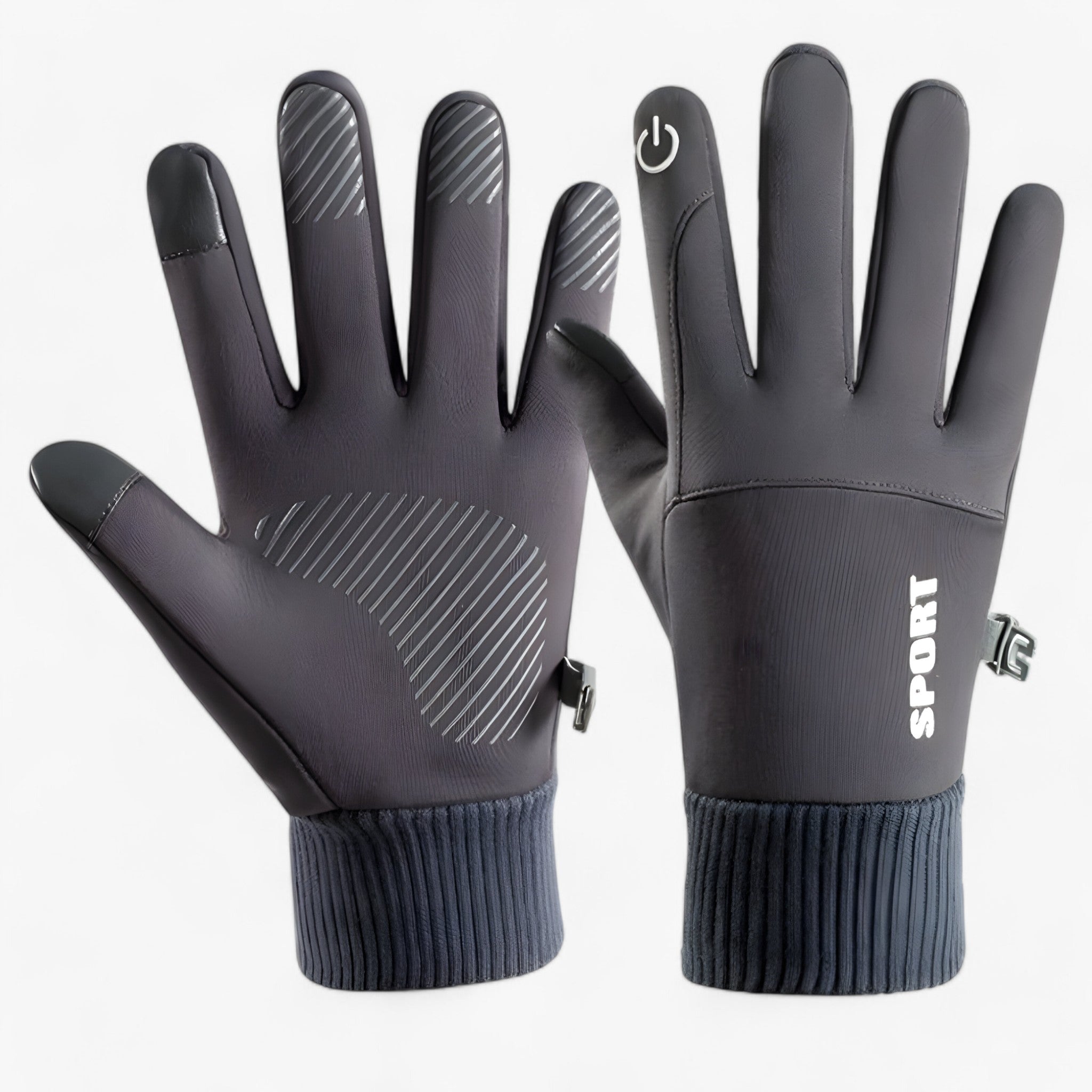 Guanti invernali impermeabili - Calore, grip e touchscreen Uomo - Grigio scuro - calore gloves & mittens grip guanti guanti invernali impermeabili invernali touchscreen - Concept Palermo
