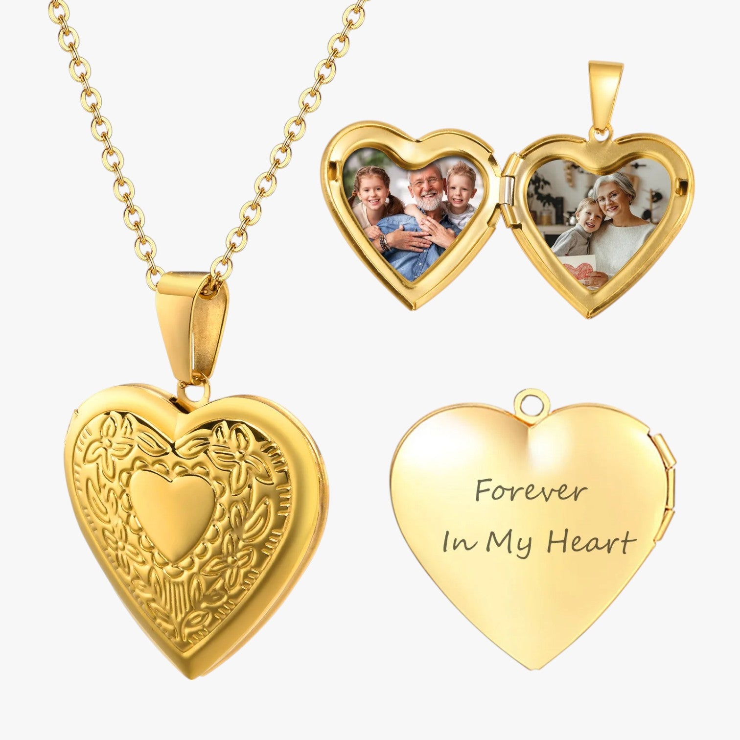 Collana Cuore con Cornice Foto Personalizzata Lana - - collana collana cuore cornice cuore elegant womens necklaces Fashion Necklaces foto jewelry lana necklace NECKLACES Necklaces for Women personalizzata - Concept Palermo