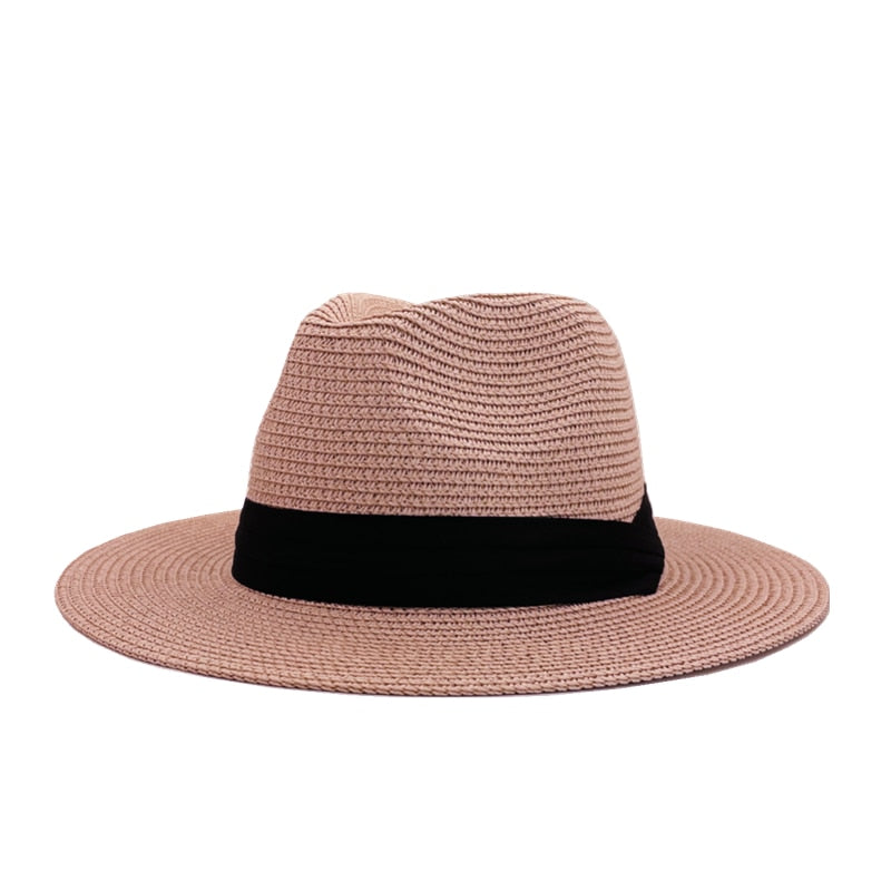 Cappello di paglia panamense - Rosa - cappello cappello paglia hat Hat for girls paglia panamense Sun Hats women hat women's hat - Concept Palermo