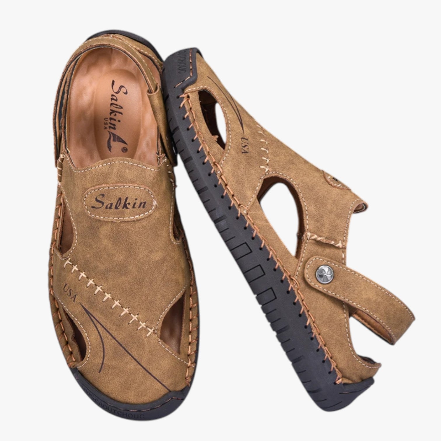 Sandali estivi da uomo - Pelle traspirante e suola antiscivolo per un tocco di stile - - antiscivolo casual sandals estivi pelle sandali sandali estivi sandals stile stylish sandals suola women sandals - Concept Palermo