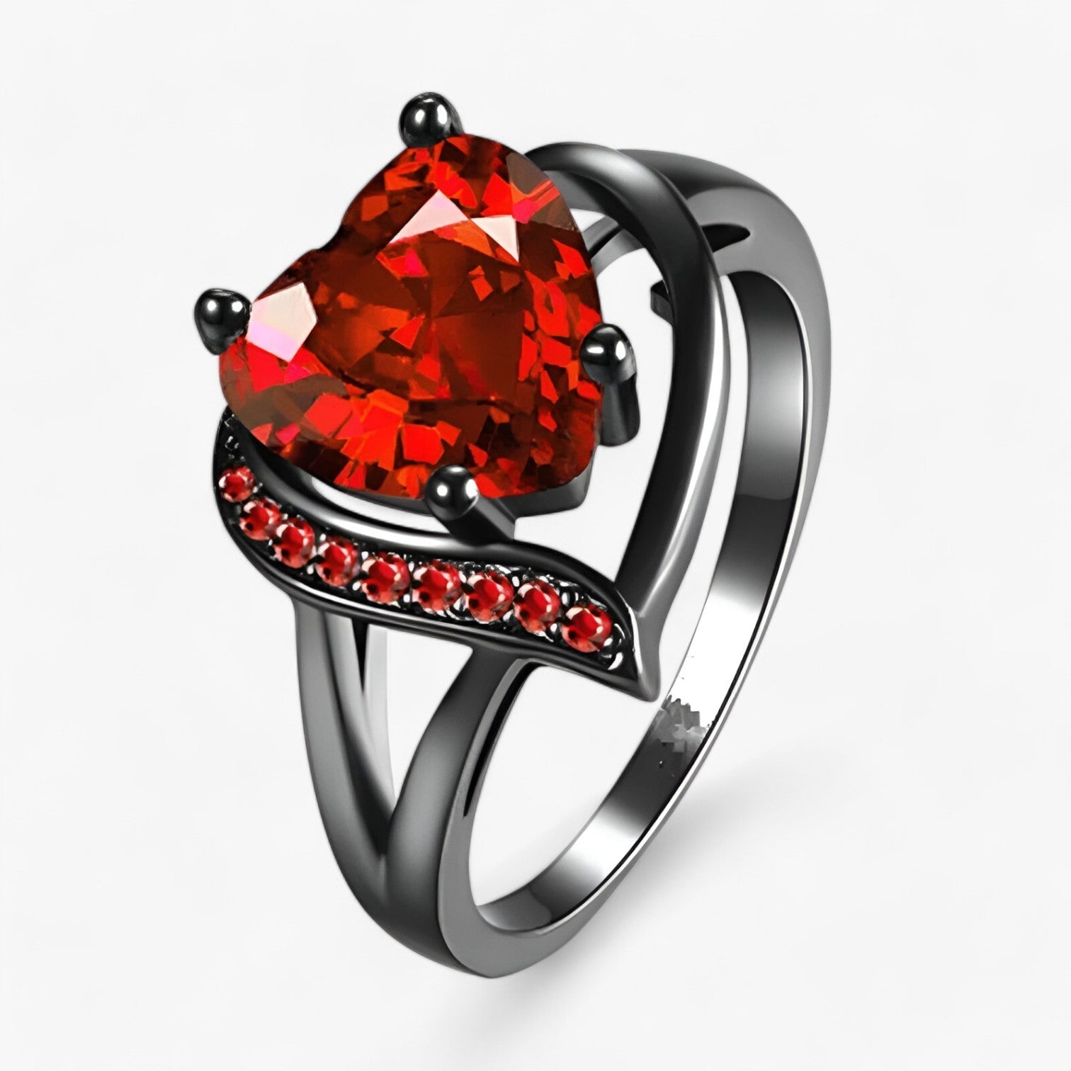 Set di anelli d'amore celtici con pietra a forma di cuore - - amore anelli anelli amore celtici couple ring cuore forma Gift Gifts for women lyra e aidan | set di anelli d'amore celtici con pietra a forma di cuore - €25 pietra Rings - Concept Palermo