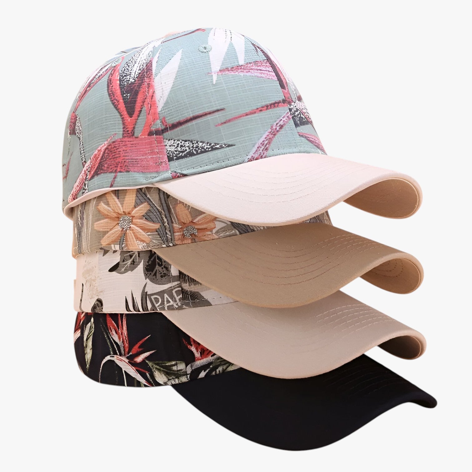 Cappellino da baseball in cotone con stampa a foglie e visiera parasole Uomo - - baseball Baseball caps cappellino cappellino baseball caps cotone foglie men's hat mens cap parasole stampa - Concept Palermo