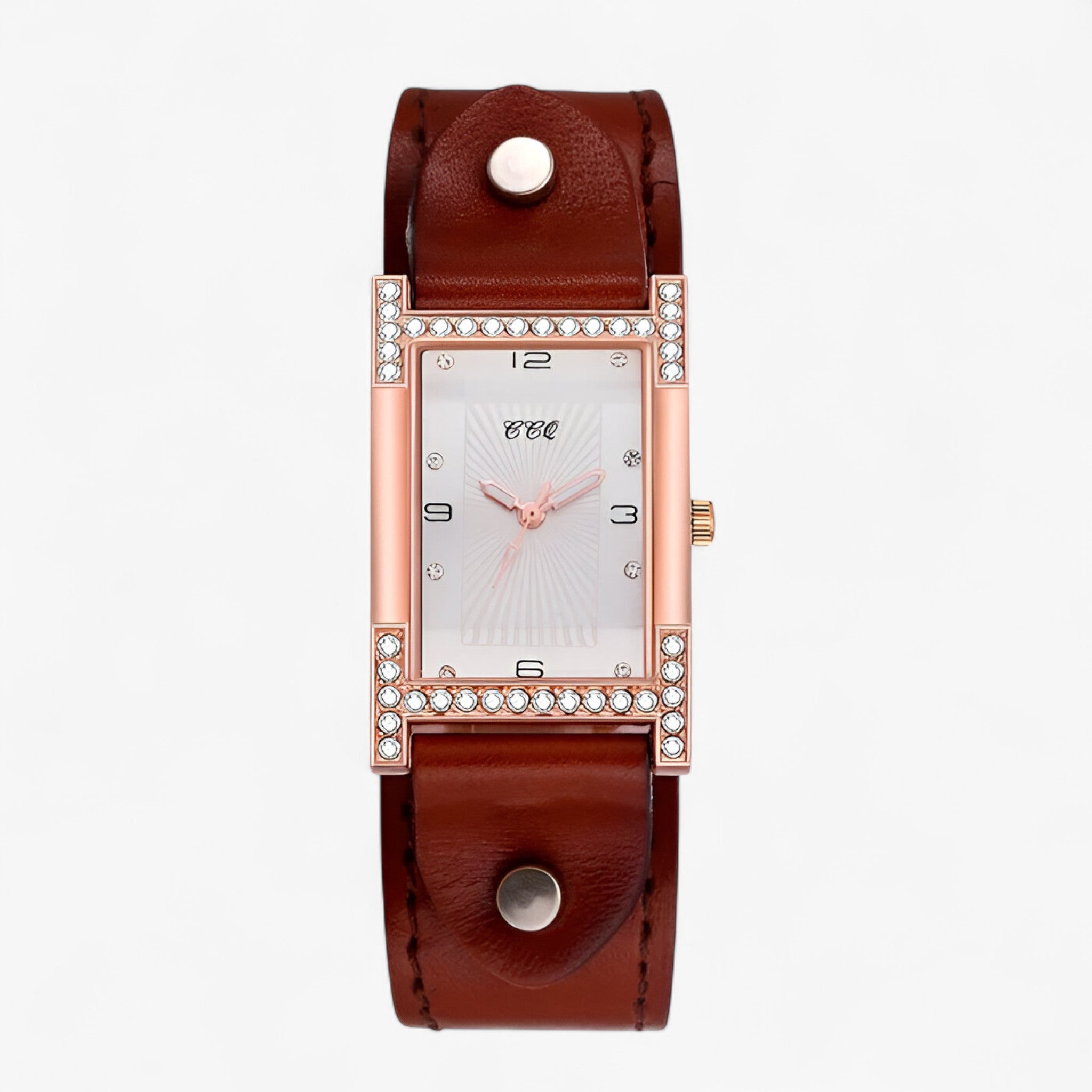 Orologio da donna al quarzo con cinturino in pelle per coppie - Khaki - cinturino coppie donna female watch orologio orologio donna pelle quarzo watch for women watches - Concept Palermo