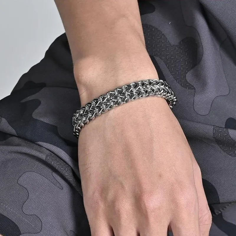 Bracciale in acciaio inossidabile – chiusura invisibile e vestibilità Uomo - - acciaio bracciale bracciale acciaio BRACELET chiusura inossidabile invisibile jewelry mens accessory mens bracelet uomo - Concept Palermo