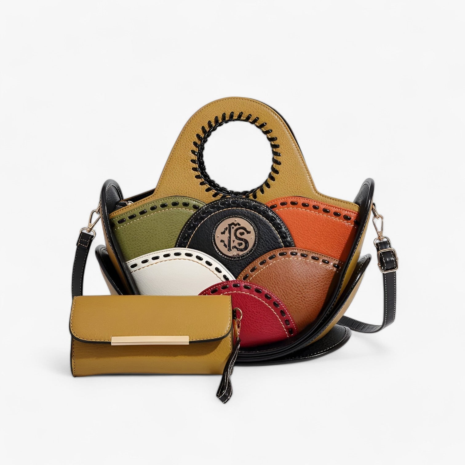 Grande Borsa a Spalla in Pelle con Ampi Scomparti - - ampi bags borsa borsa spalla pelle scomparti Shoulder Bags spalla Women's shoulder bag - Concept Palermo