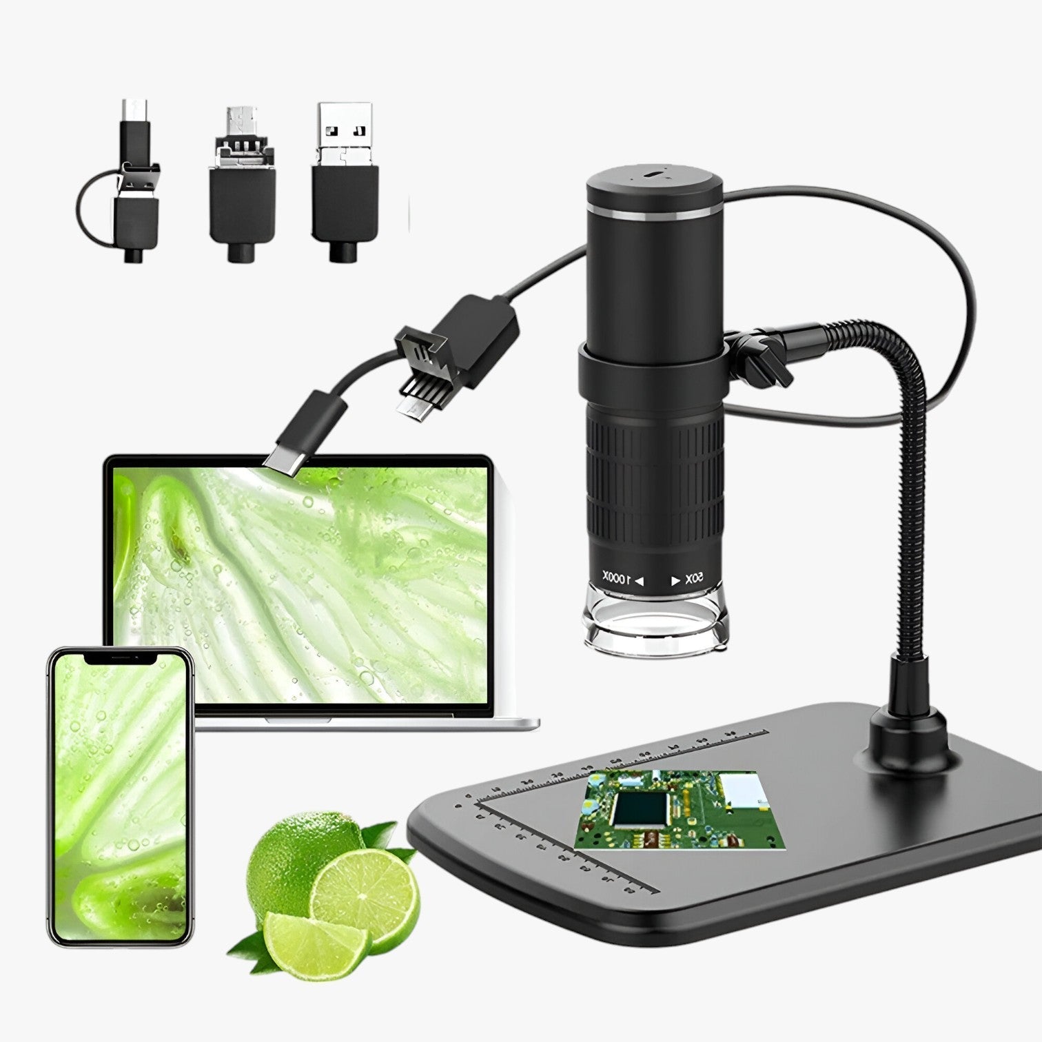 Microscopio digitale 3-in-1 1000X – Visualizzazione sempre precisa Uomo - - camera digitale gadget gadgets microscopio microscopio digitale precisa sempre uomo visualizzazione - Concept Palermo
