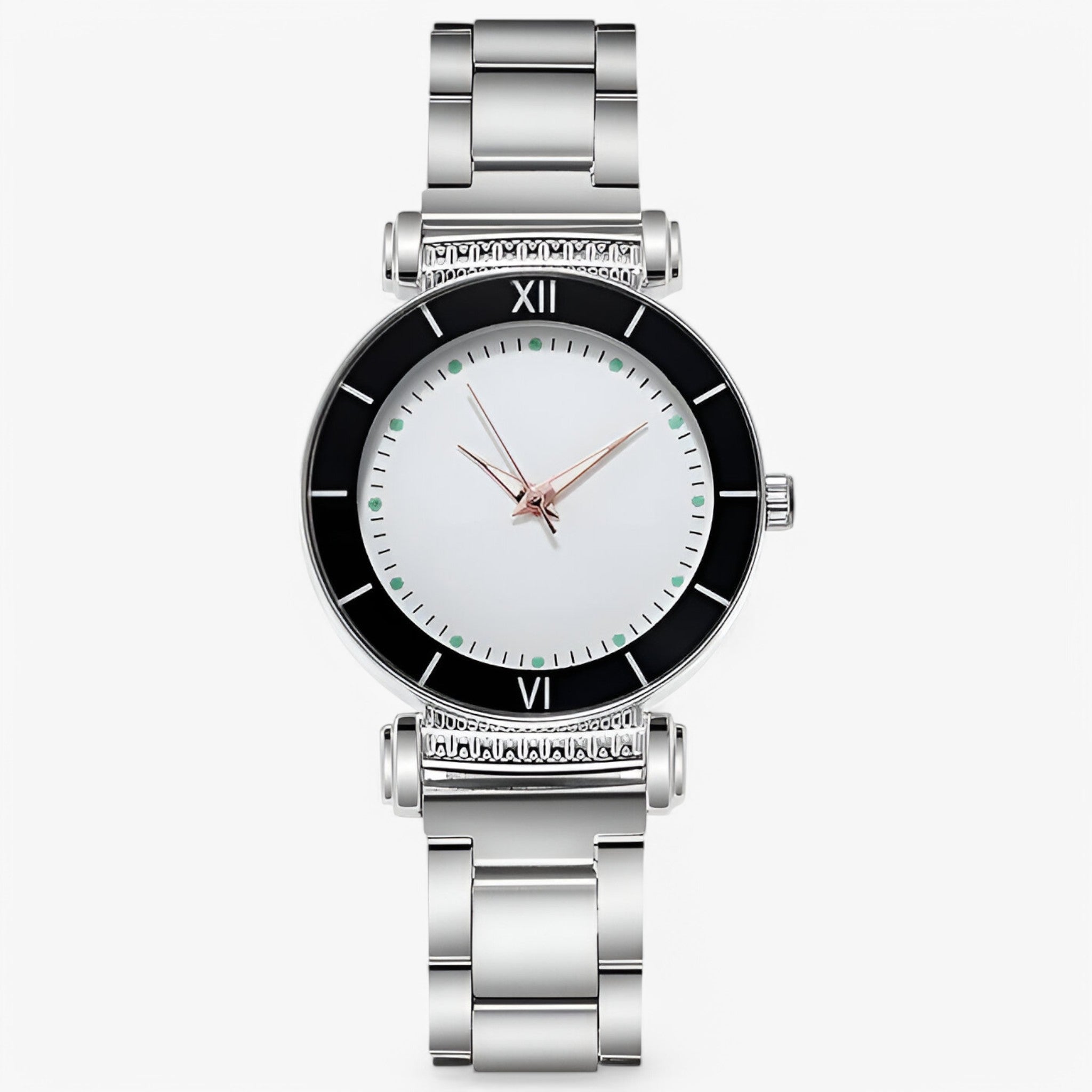 Orologio in acciaio dorato - in bianco e nero - acciaio female watch orologio orologio acciaio watch for women watches - Concept Palermo