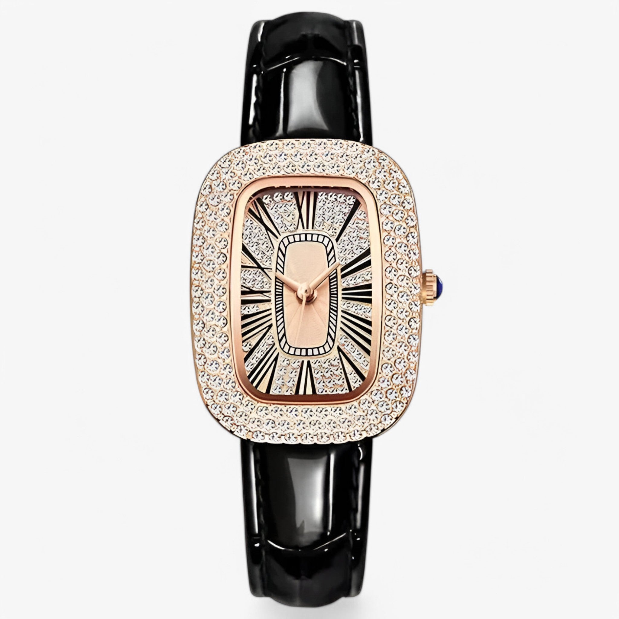 Orologio da donna verde in pelle con borchie decorative - Nera - borchie decorative donna female watch orologio orologio donna pelle watch for women watches - Concept Palermo