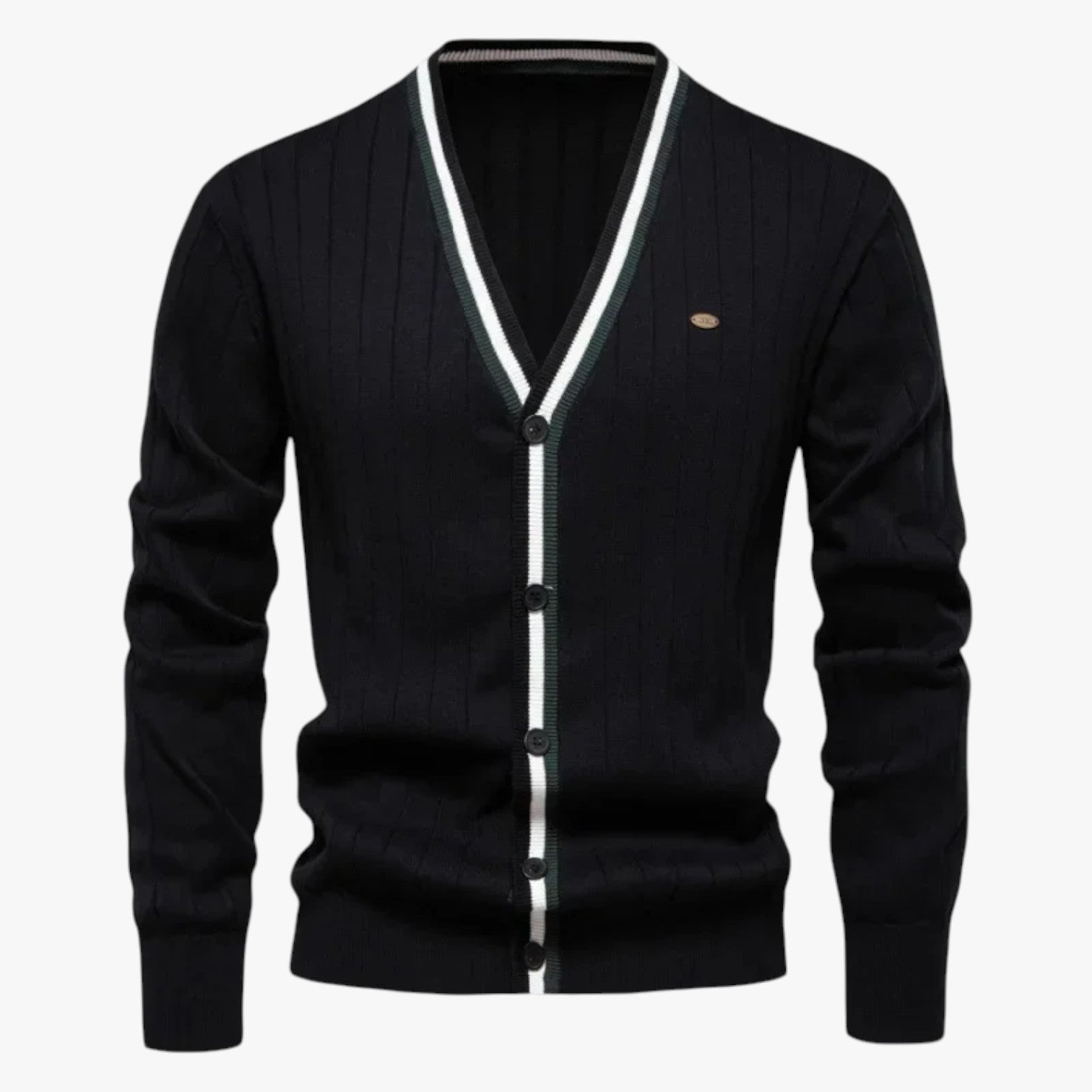 Cardigan in lana con scollo a V da uomo, stile caldo color block per autunno/inverno - - autunno block caldo cardigan cardigan lana color inverno lana Sweater sweater men sweaters - Concept Palermo