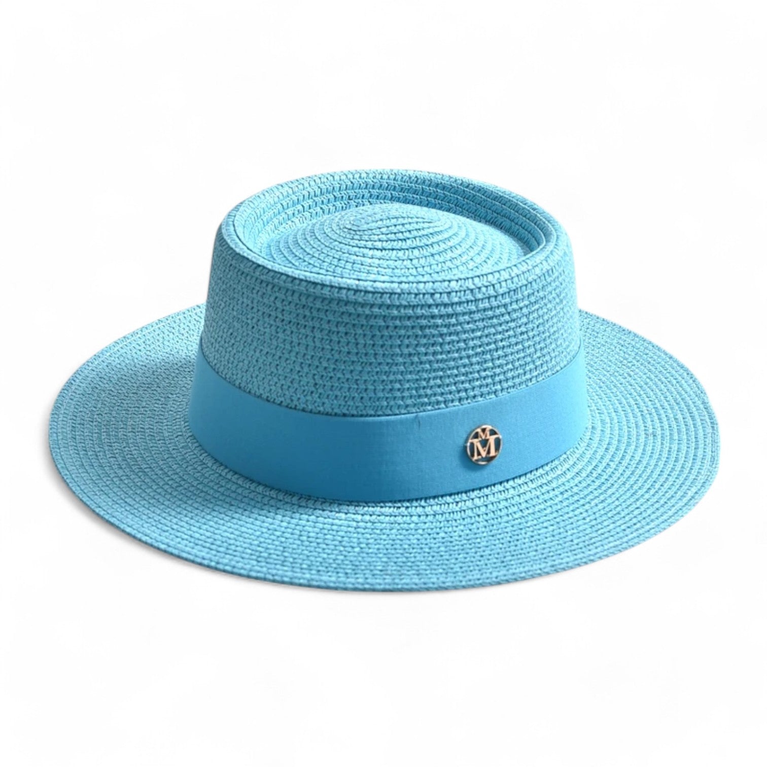 Cappello di paglia - Stile, leggero e adatto ai viaggi - Meerblauw 56-58CM - adatto bucket hats cappello cappello paglia hat Hat for girls leggero paglia stile viaggi women hat women's hat - Concept Palermo
