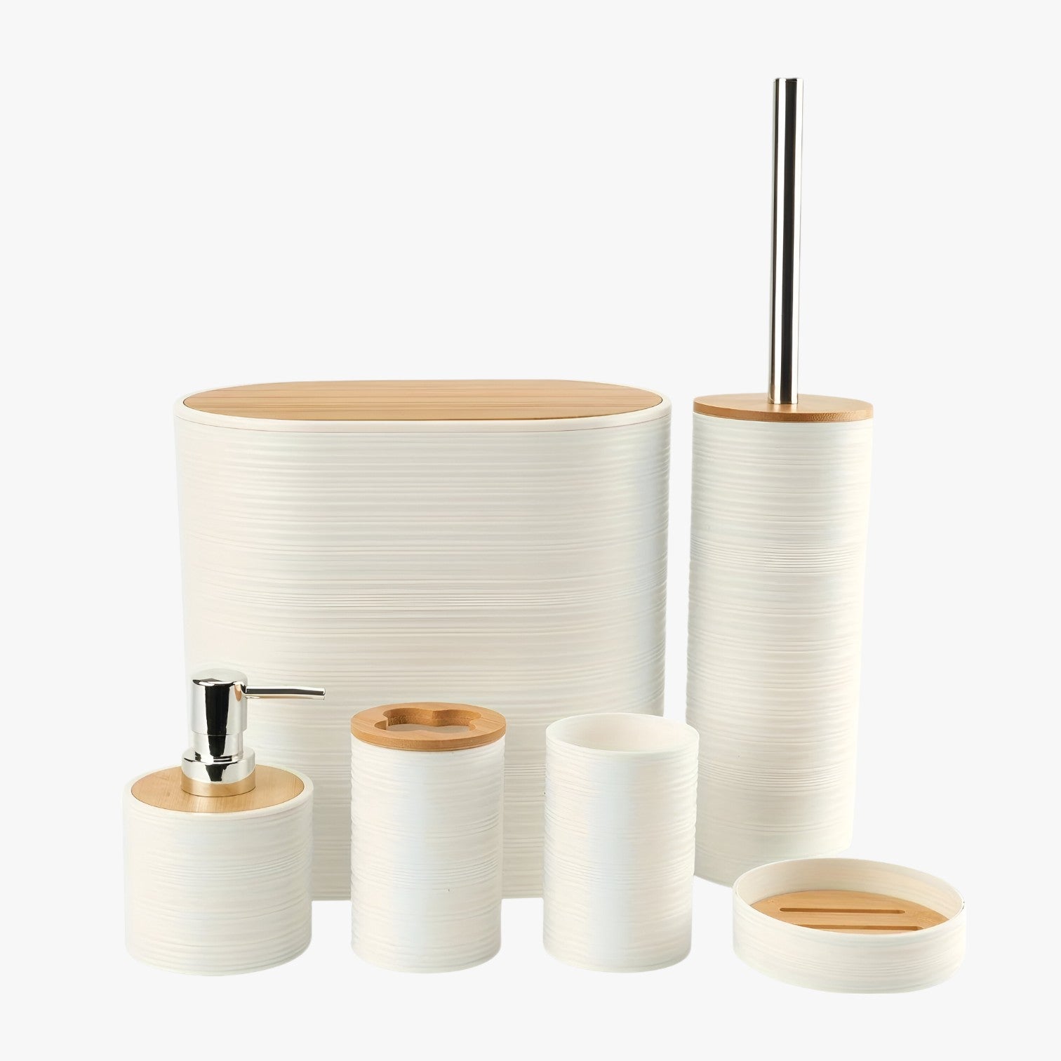 Set completo da bagno 6 pezzi organizzato Uomo - bianco - bagno bathroom completo completo bagno home & garden organizzato pezzi uomo - Concept Palermo