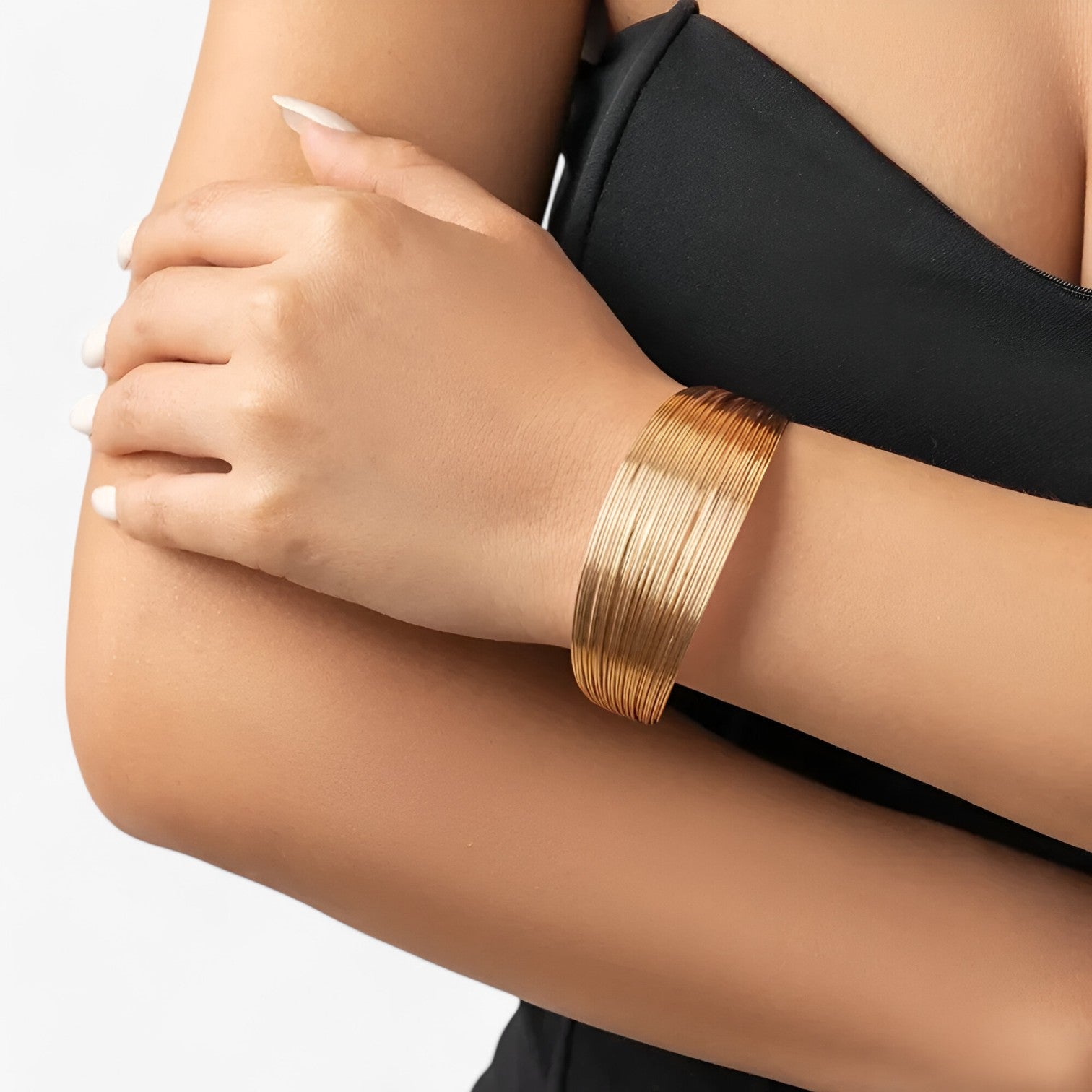 Bracciale Cuff Multi-Strato in Oro Vintage – Bracciale Regolabile da Donna - - Accessories Jewelry bracciale bracciale cuff BRACELETS cuff donna jewelry multi regolabile strato - Concept Palermo