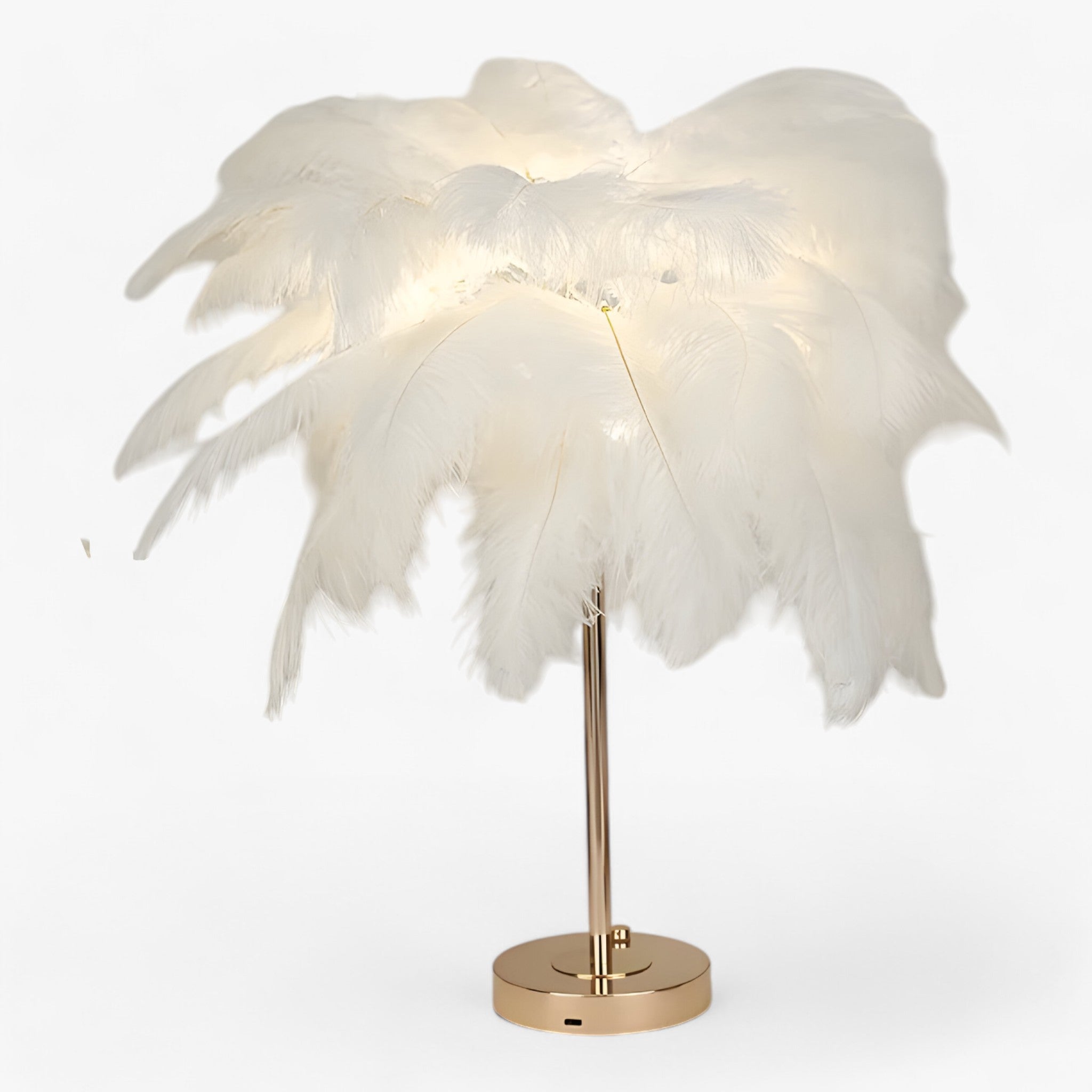 Lampada da tavolo con controllo touch - LED con piume per matrimoni e decorazioni di interni - - controllo Decor decorazioni home & garden home decor interni lampada lampada tavolo matrimoni piume - Concept Palermo