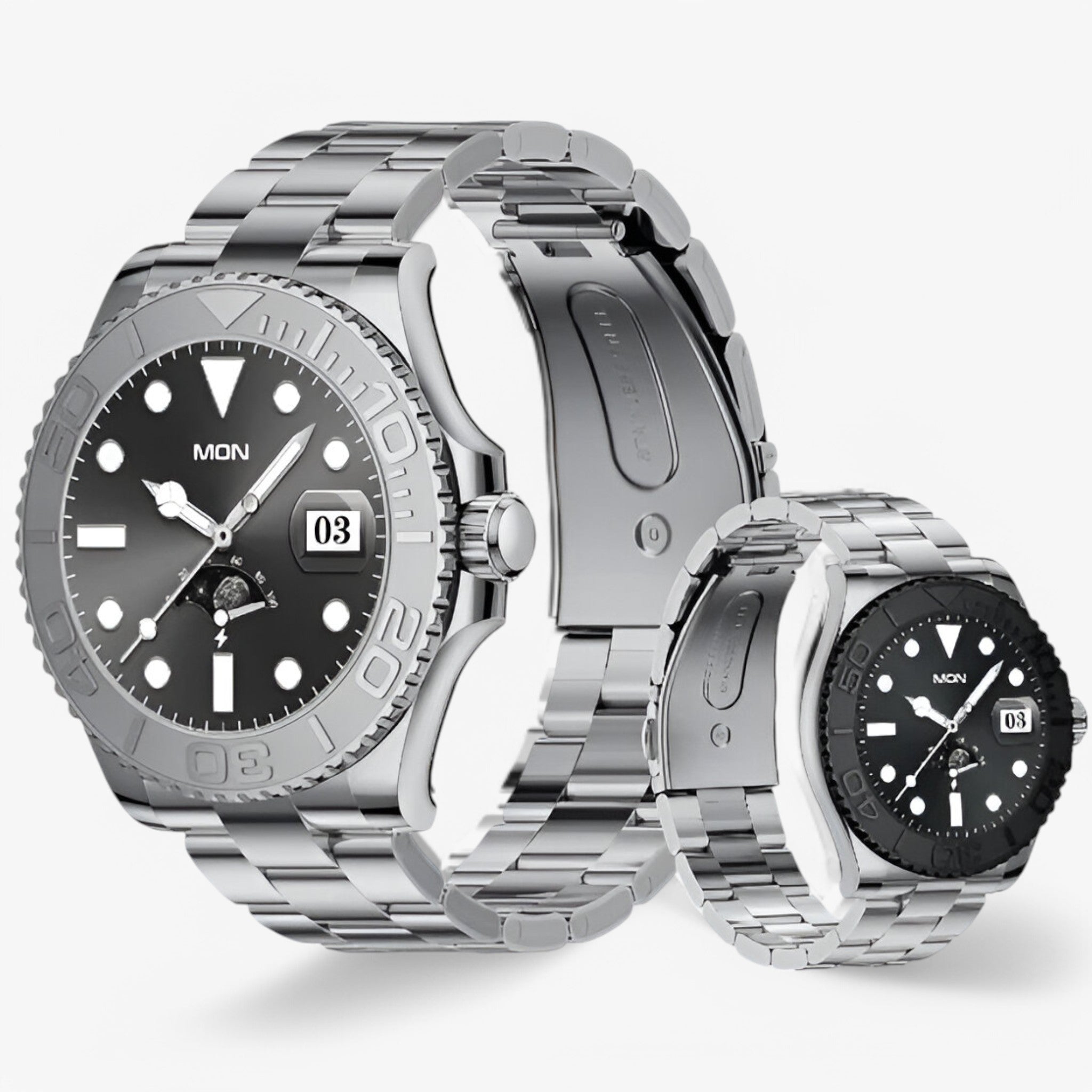 Smartwatch Uomo Lusso AMOLED, Elegante Orologio Intelligente con Display HD - - accessoires amoled display gadgets horloges smartwatch smartwatch display uomo verlichting watches - Concept Palermo