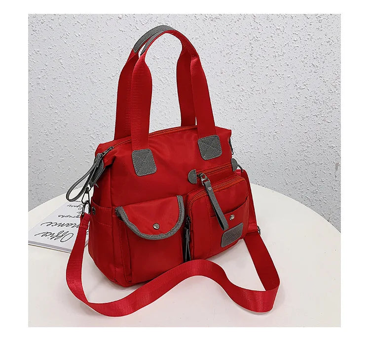 Borsa a Spalla in Nylon Impermeabile con Grande Capacità - - bags borsa borsa spalla capacità handbags impermeabile nylon spalla Women's handbags - Concept Palermo