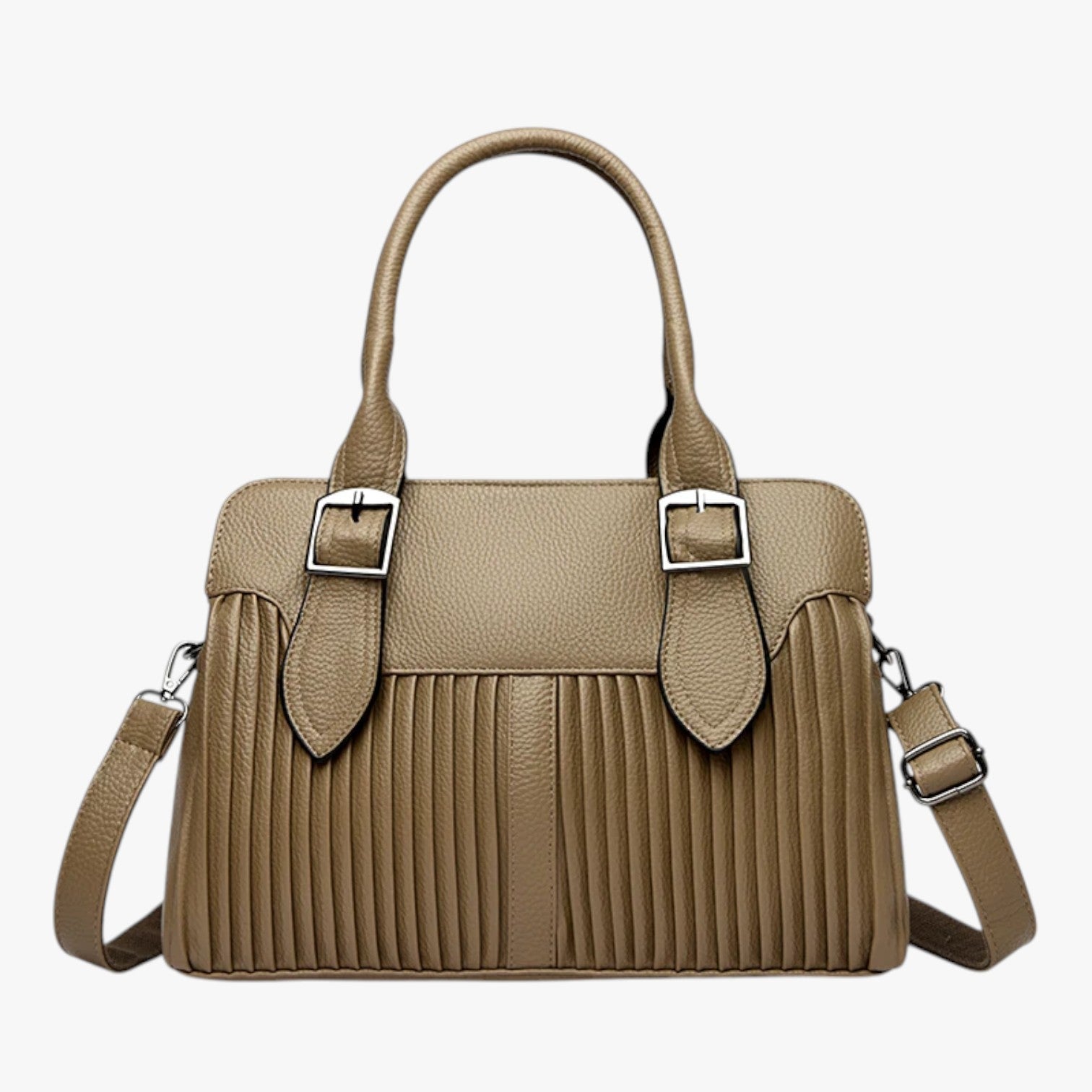 Zaino in morbida pelle PU Donna - Khaki - bag Bags donna handbags janelle | zaino in morbida pelle pu - €25 morbida pelle women bags Women's handbags zaino zaino morbida - Concept Palermo