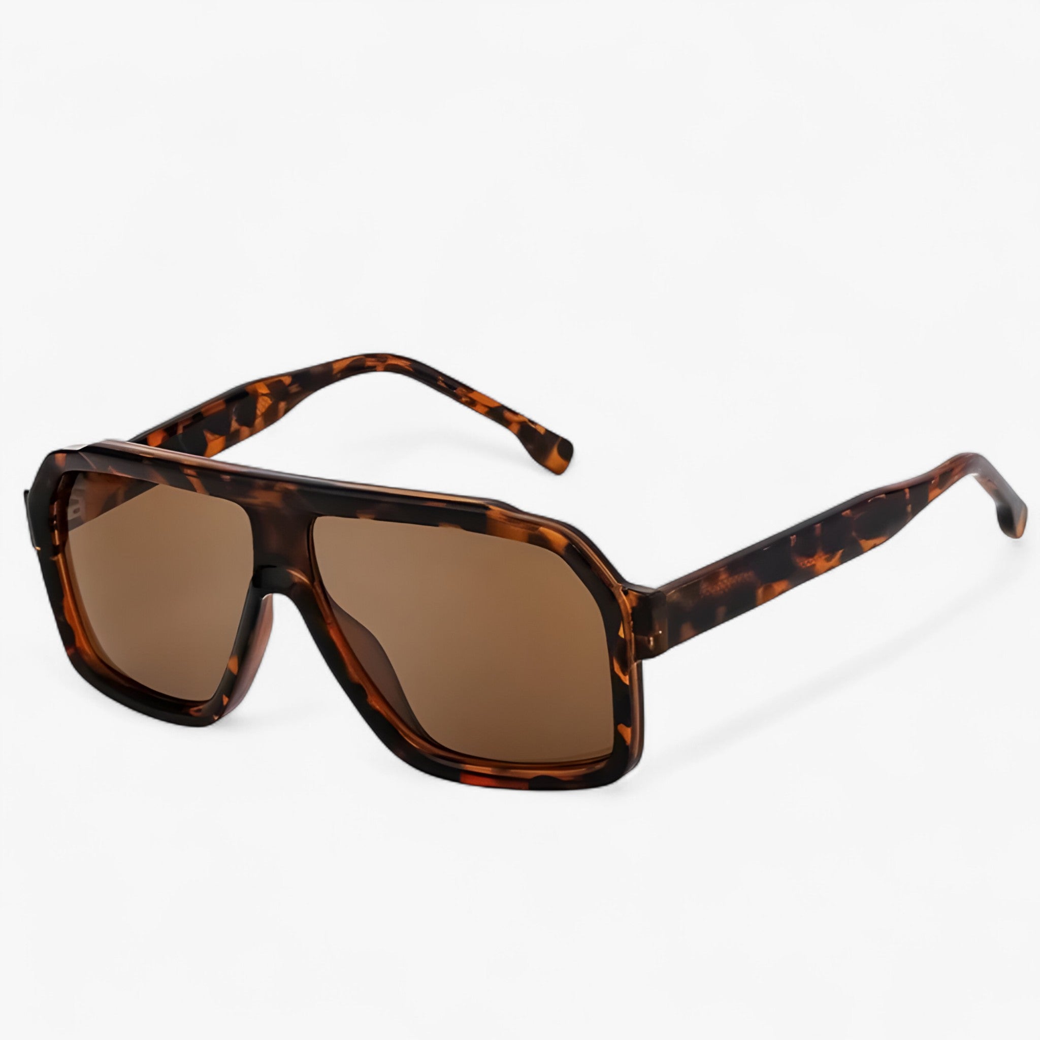 Occhiali da sole oversize in metallo di lusso Uomo - Leopard - accessoires metallo occhiali occhiali sole oversize sole sunglasses uomo zonnebrillen - Concept Palermo