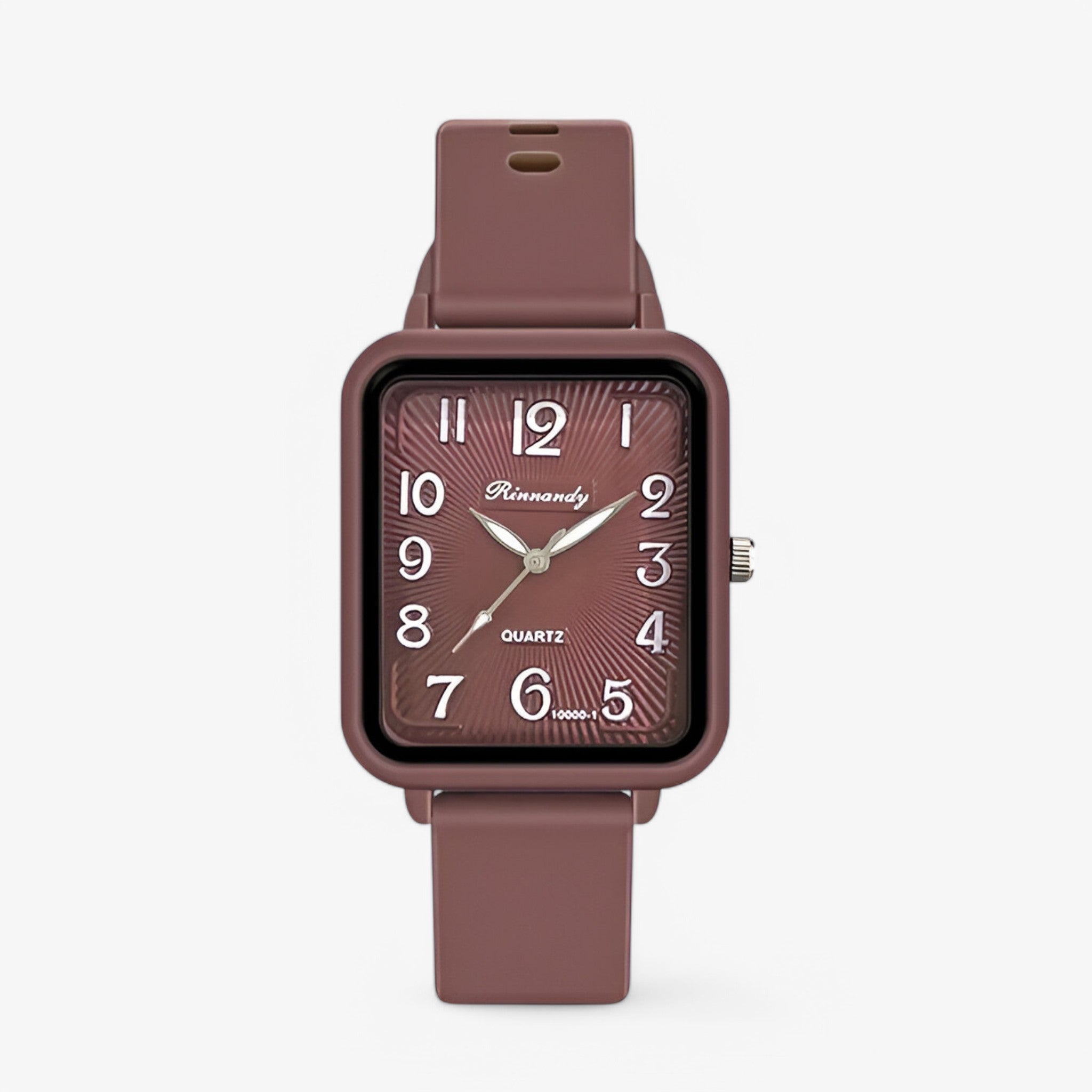 Orologio Digitale Rettangolare con Cinturino in Silicone Donna - marrone - accessoires cinturino digitale donna horloges orologio orologio digitale rettangolare silicone watches - Concept Palermo