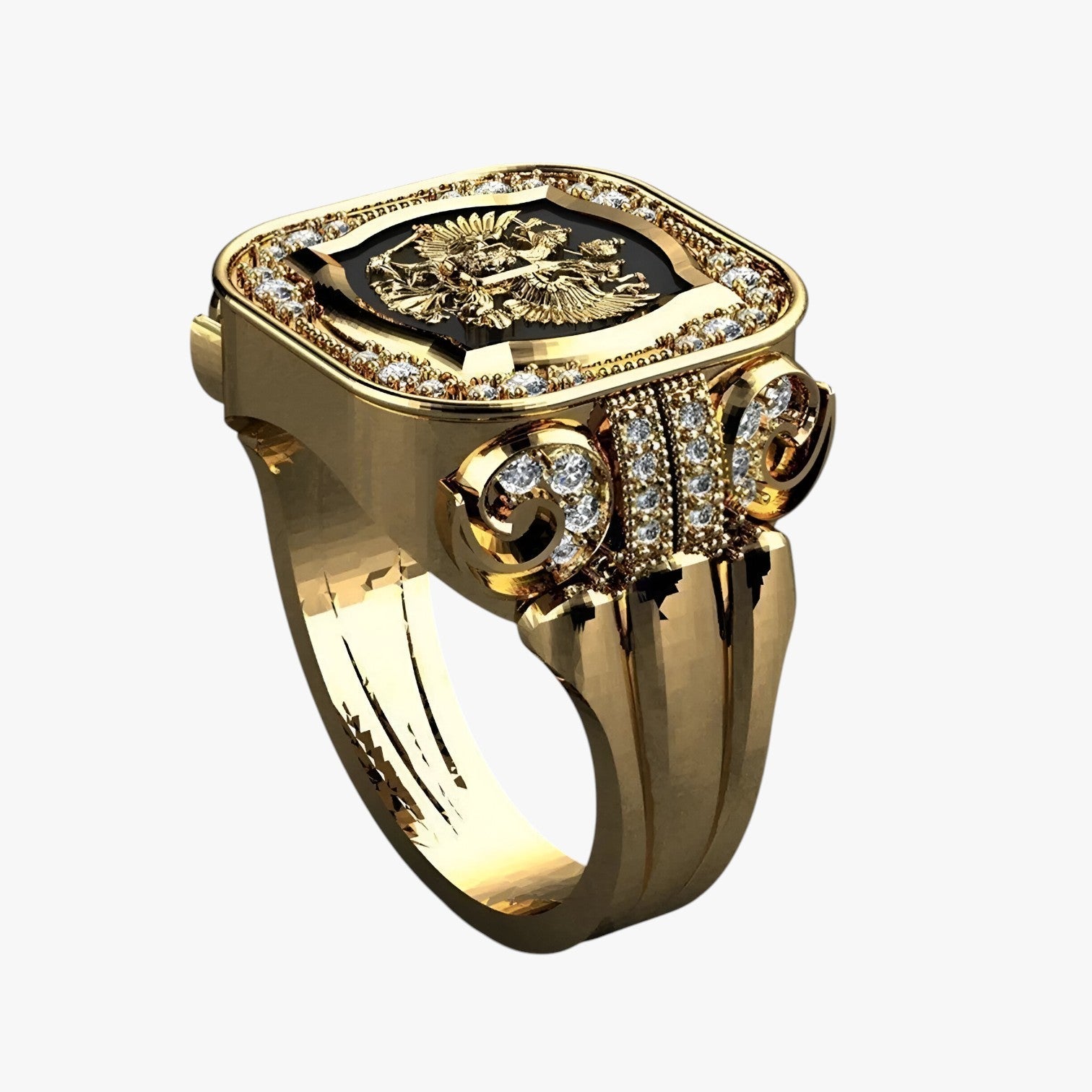 Anello da Uomo Potente e Unico in Acciaio Inossidabile - Design Moderno - - anello anello dichiarativo dichiarativo jewelry mens accessory mens ring potente Rings uomo - Concept Palermo