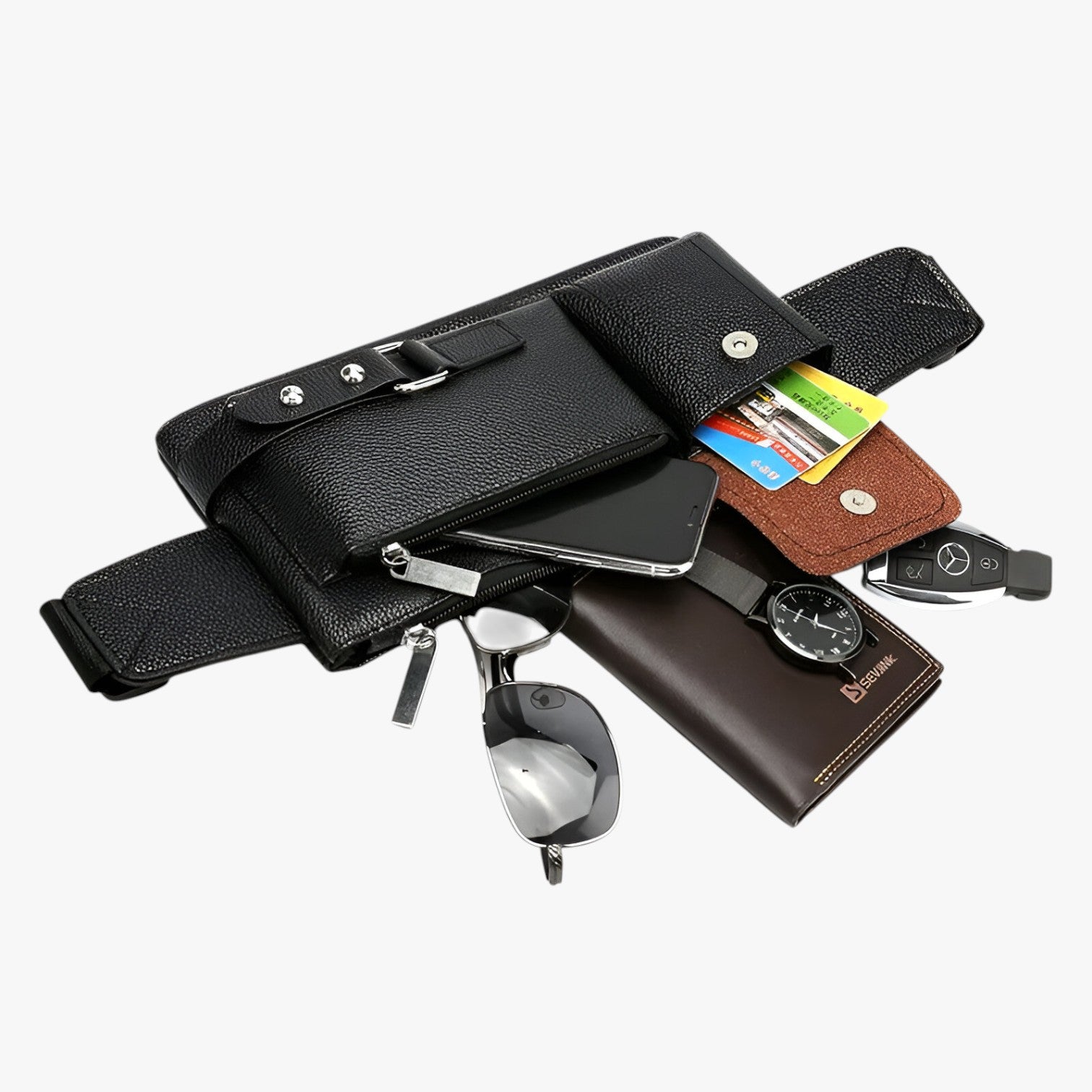 Borsa a Vita Multifunzionale in Pelle - - Bags bags for men borsa borsa vita Crossbody Bags multifunzionale pelle Shoulder & Crossbody Bags vita - Concept Palermo